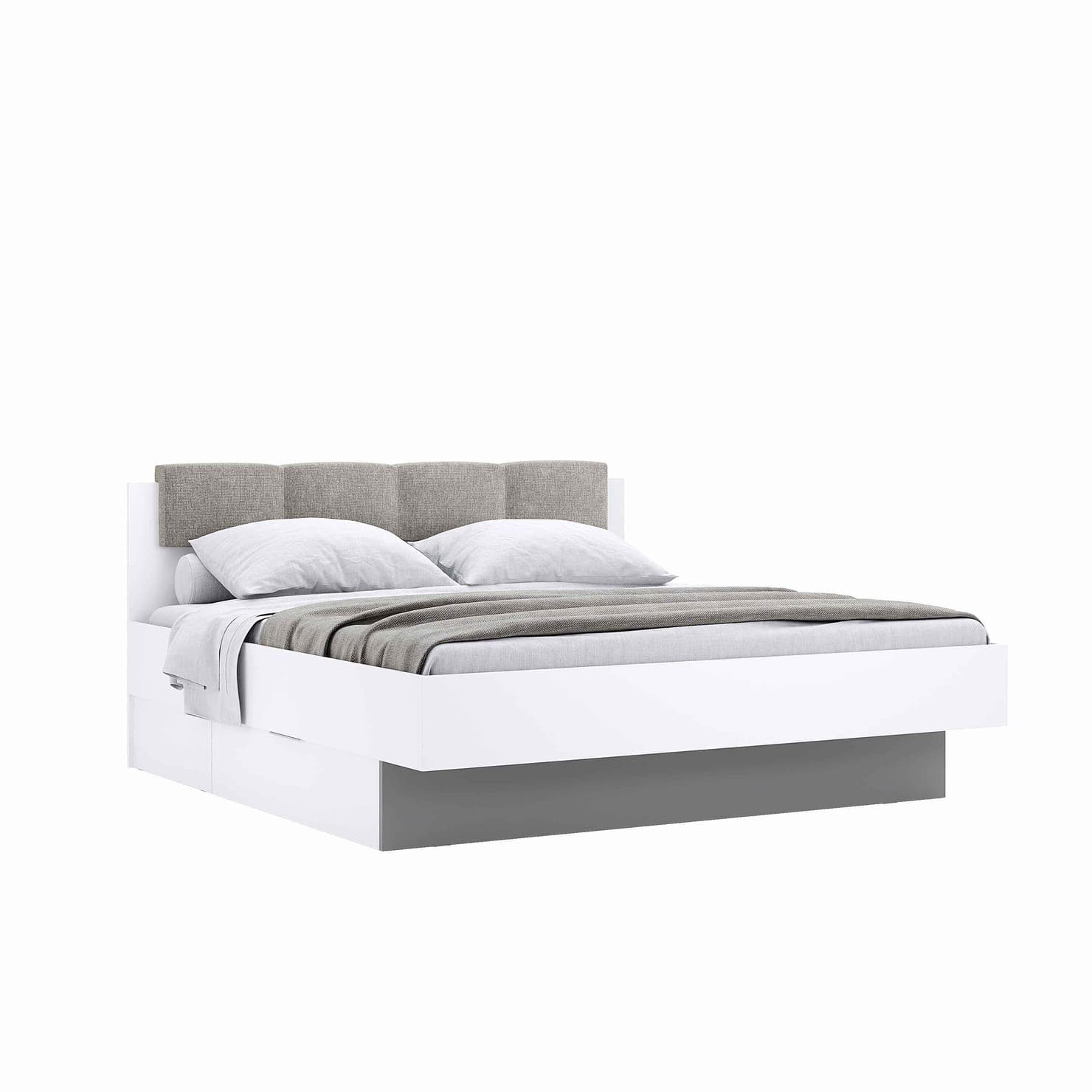 Двоспальне ліжко Barton 160x200 см з шухлядами без каркасу MiroMark