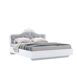 Двоспальне ліжко Luiza 160x200 см Глянець білий без каркасу MiroMark 2