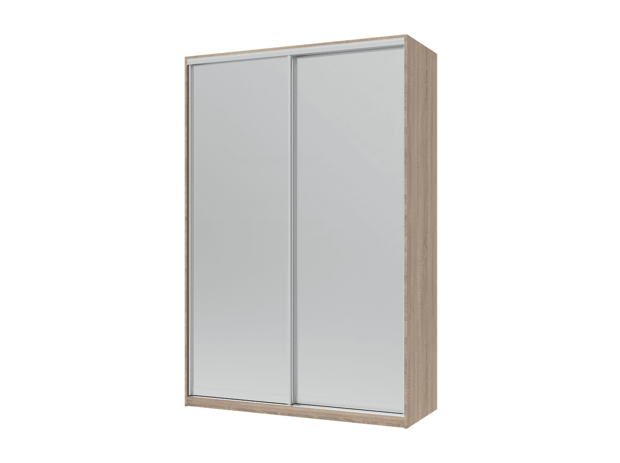 Шафа купе Doros Сіті Лайт Дуб Cонома 2 Дзеркала 150х60х225 (44900073)