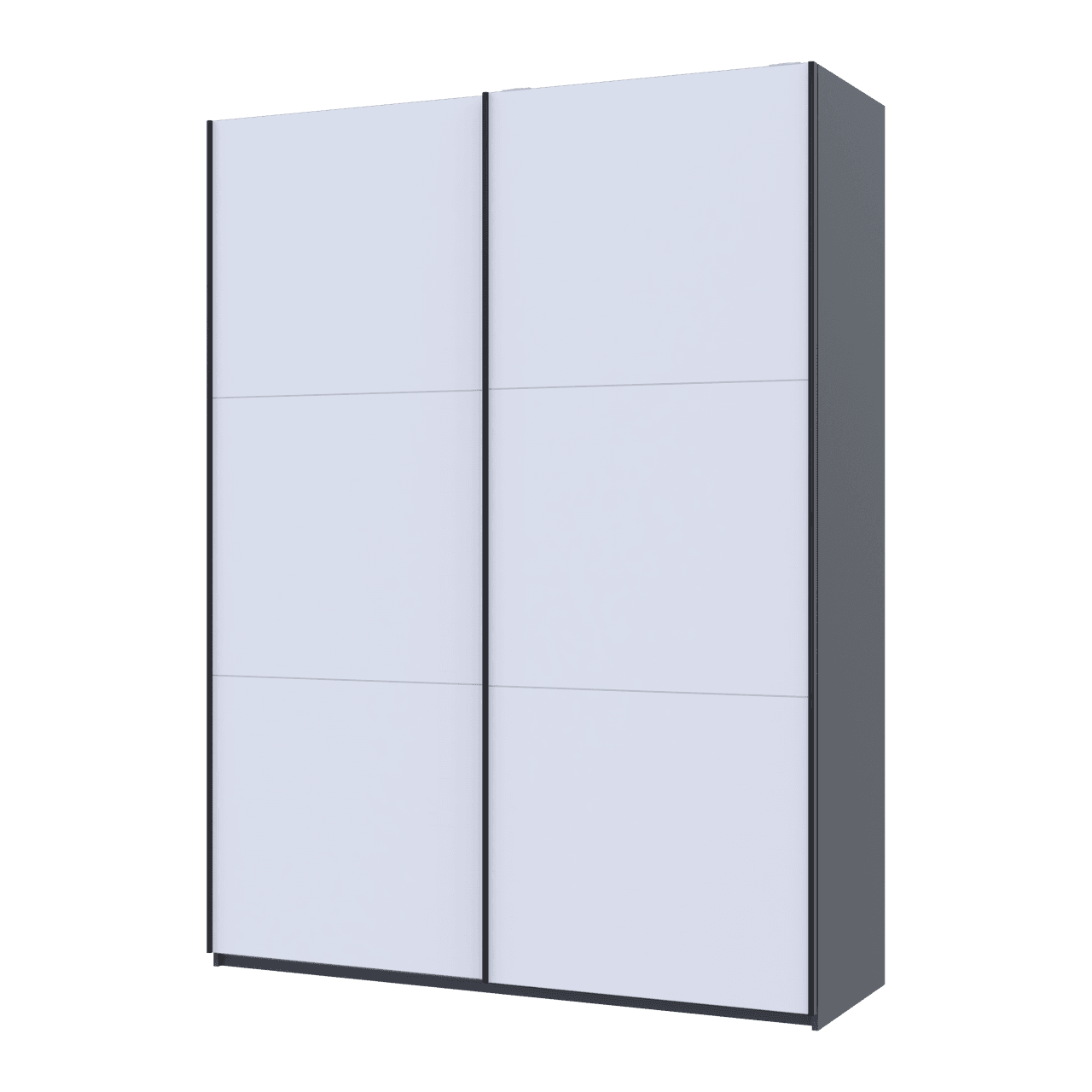 Шафа купе Doros G-Caiser Графіт/Білий 2 ДСП / 3 частини 180х60х240 (44900262)