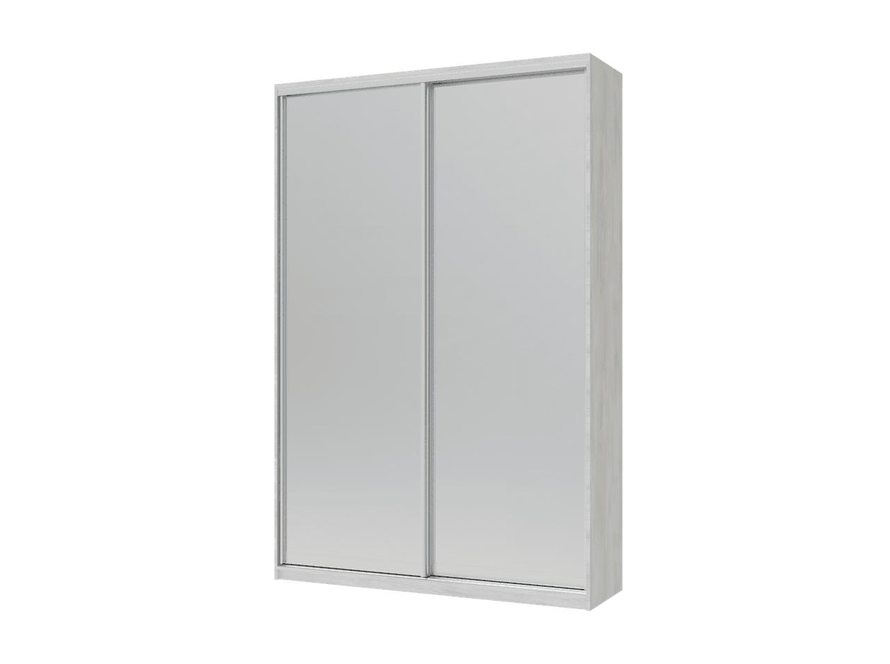 Шафа купе Doros Сіті Лайт Біле дерево 2 Дзеркала 150х45х225 (42002059)
