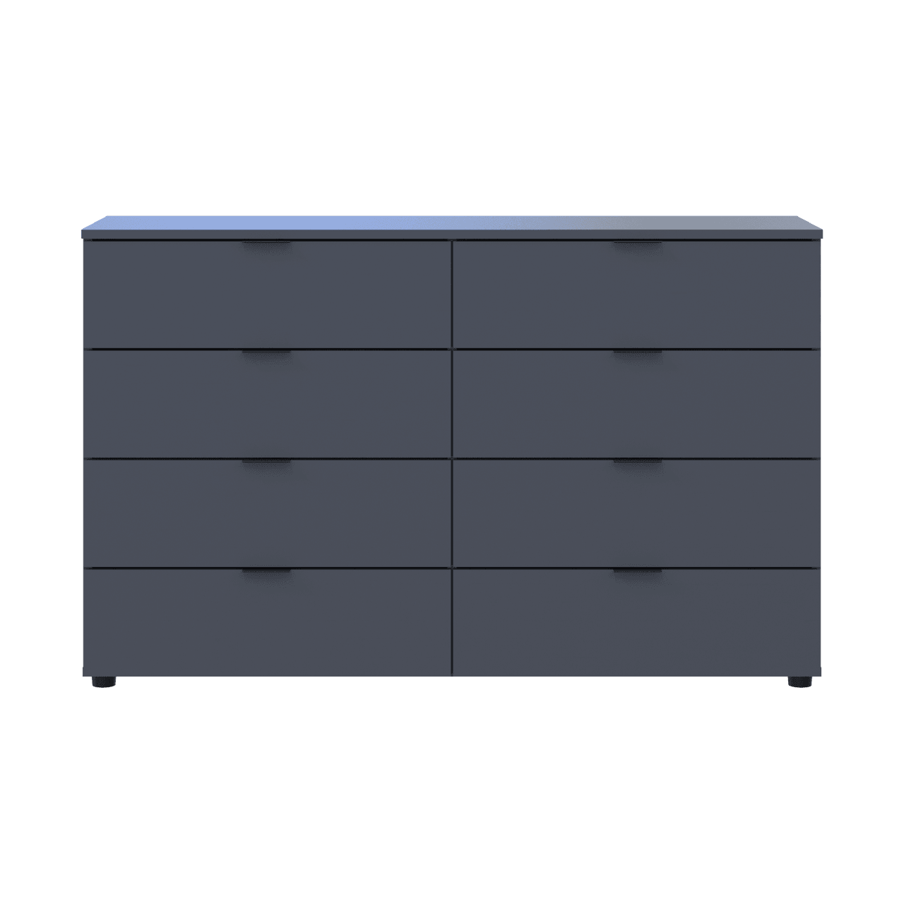 Комод Doros Рон 8 Графіт 8 Шухлядок 130х38х81 (41516173)