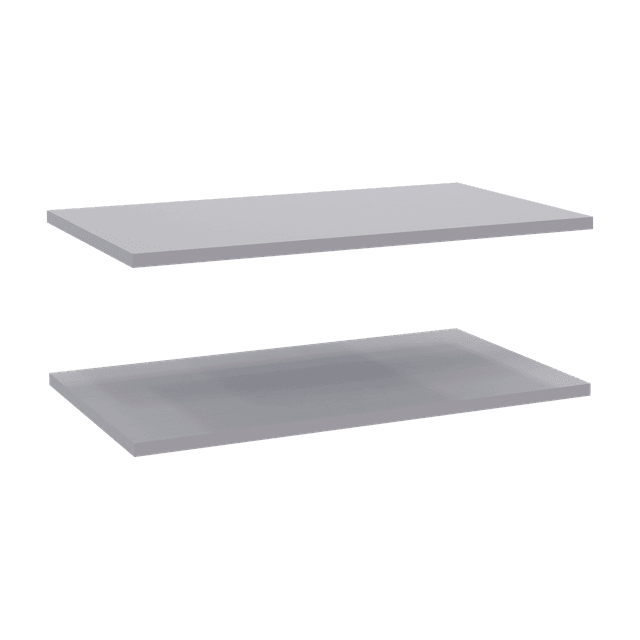 Полиці до тумби (2 шт) Doros Кассель Сірий 61.5х34.5х1.6 (41516228)