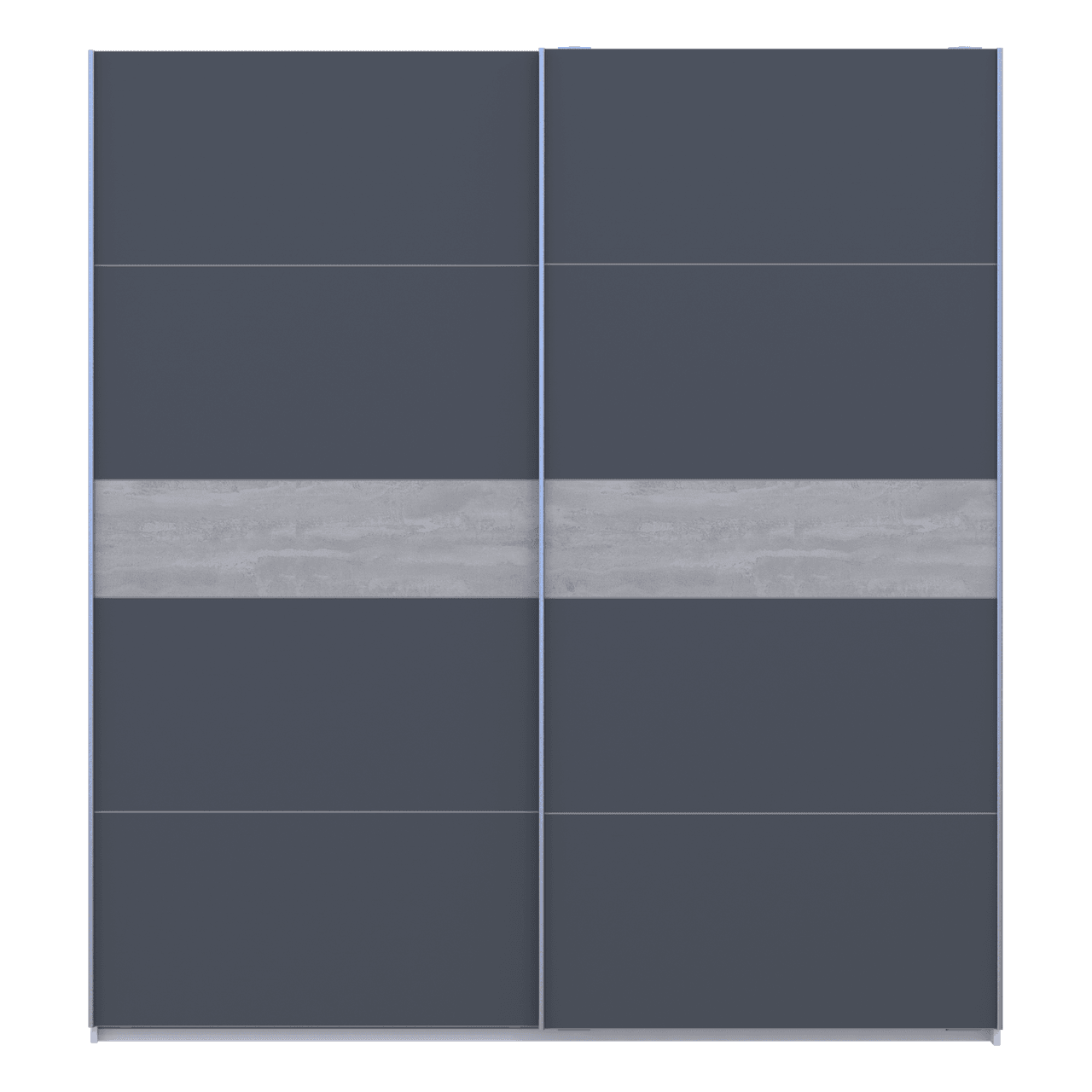 Шафа купе Doros G-Caiser Білий/Графіт вставка Бетон 2 ДСП /5 частин 220х60х240 (44900281)