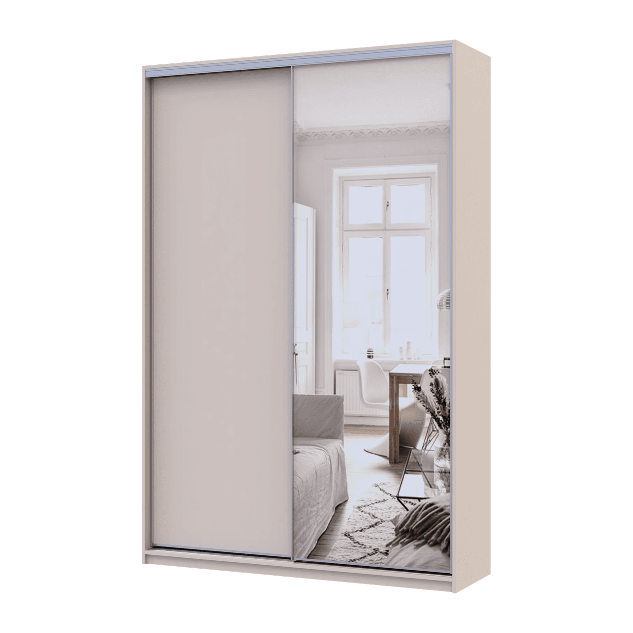 Шафа купе Doros Сіті Лайт Кашемір 1 ДСП / 1 дзеркало 150х45х225 (80736356)