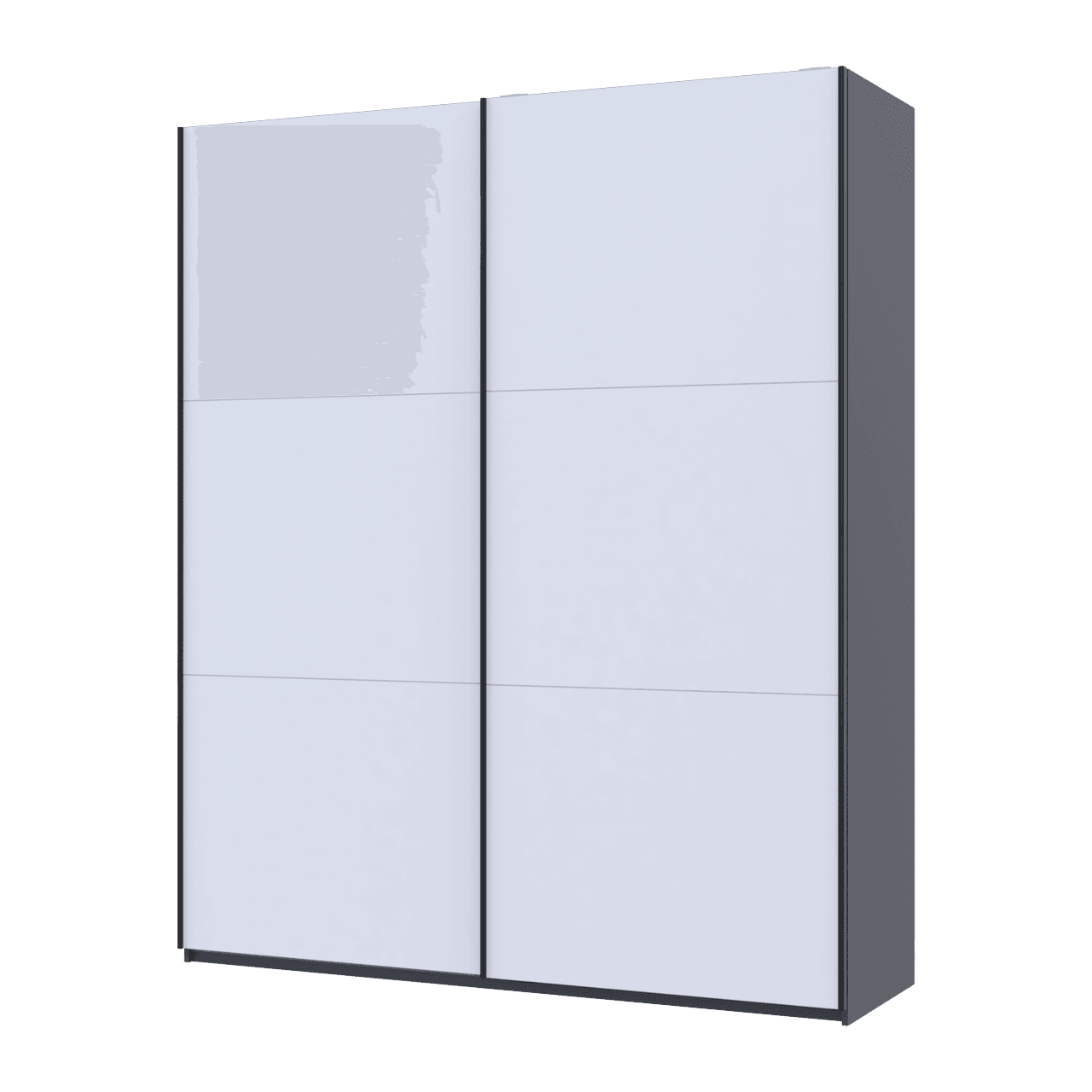 Шафа купе Doros G-Caiser Графіт/Білий 2 ДСП / 3 частини 200х60х240 (42005228)