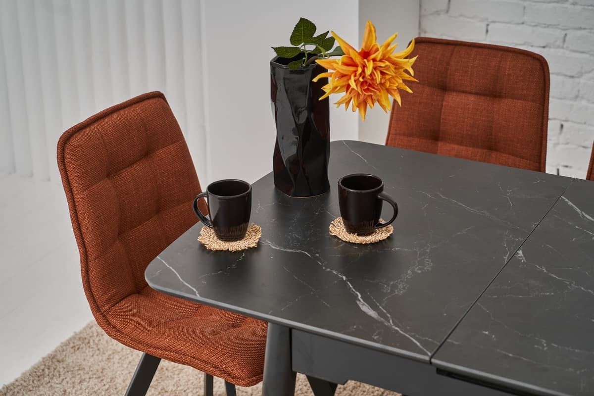 Керамічний стіл  TM-76 чорний онікс + чорний 4