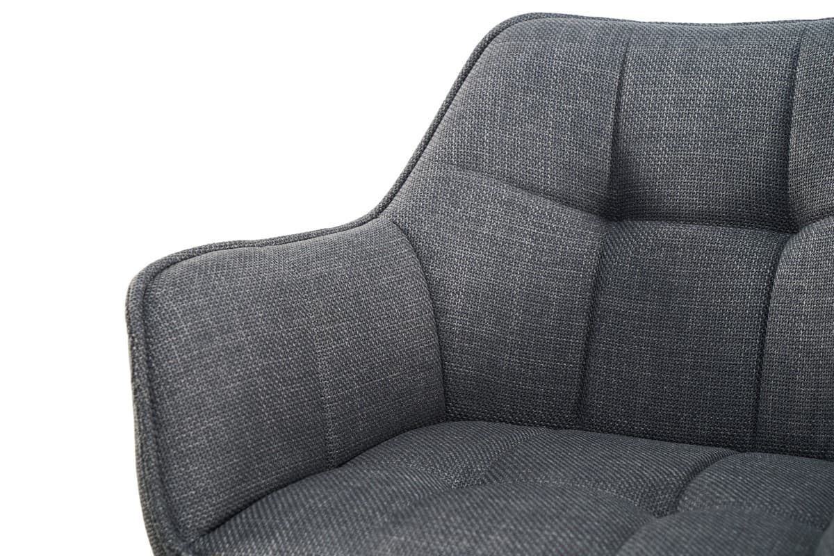 Стілець поворотний R-69 сірий + чорний 7
