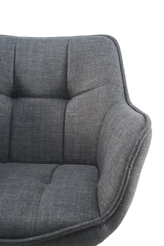 Стілець поворотний R-69 сірий + чорний 9