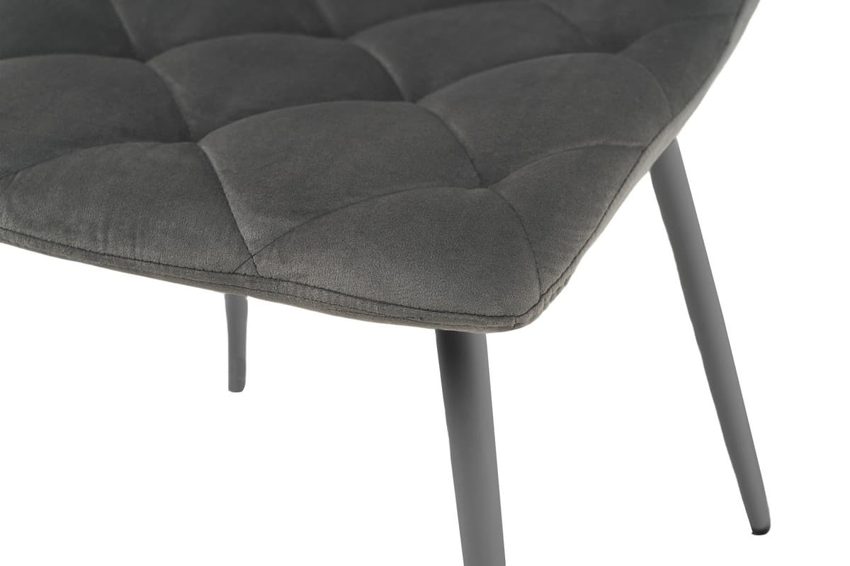 Стілець N-41 темно-сірий велюр + сірий 6