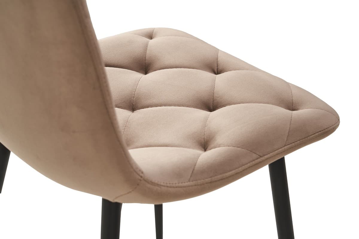 Стілець N-41 капучино велюр + чорний 6