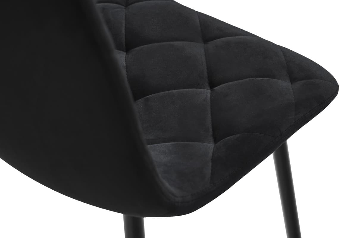 Стілець N-41 чорний велюр + чорний 10