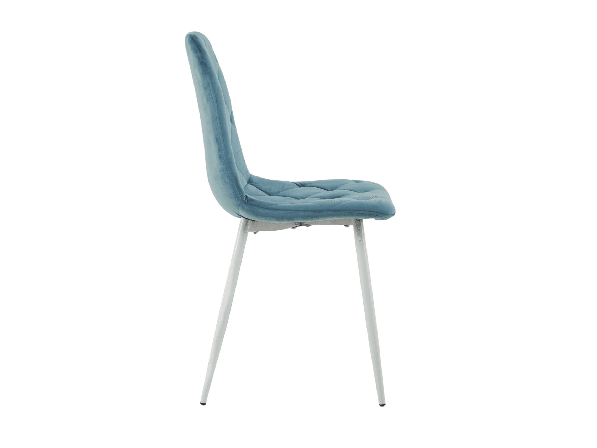 Стілець N-41 блакитний топаз велюр + білий 2