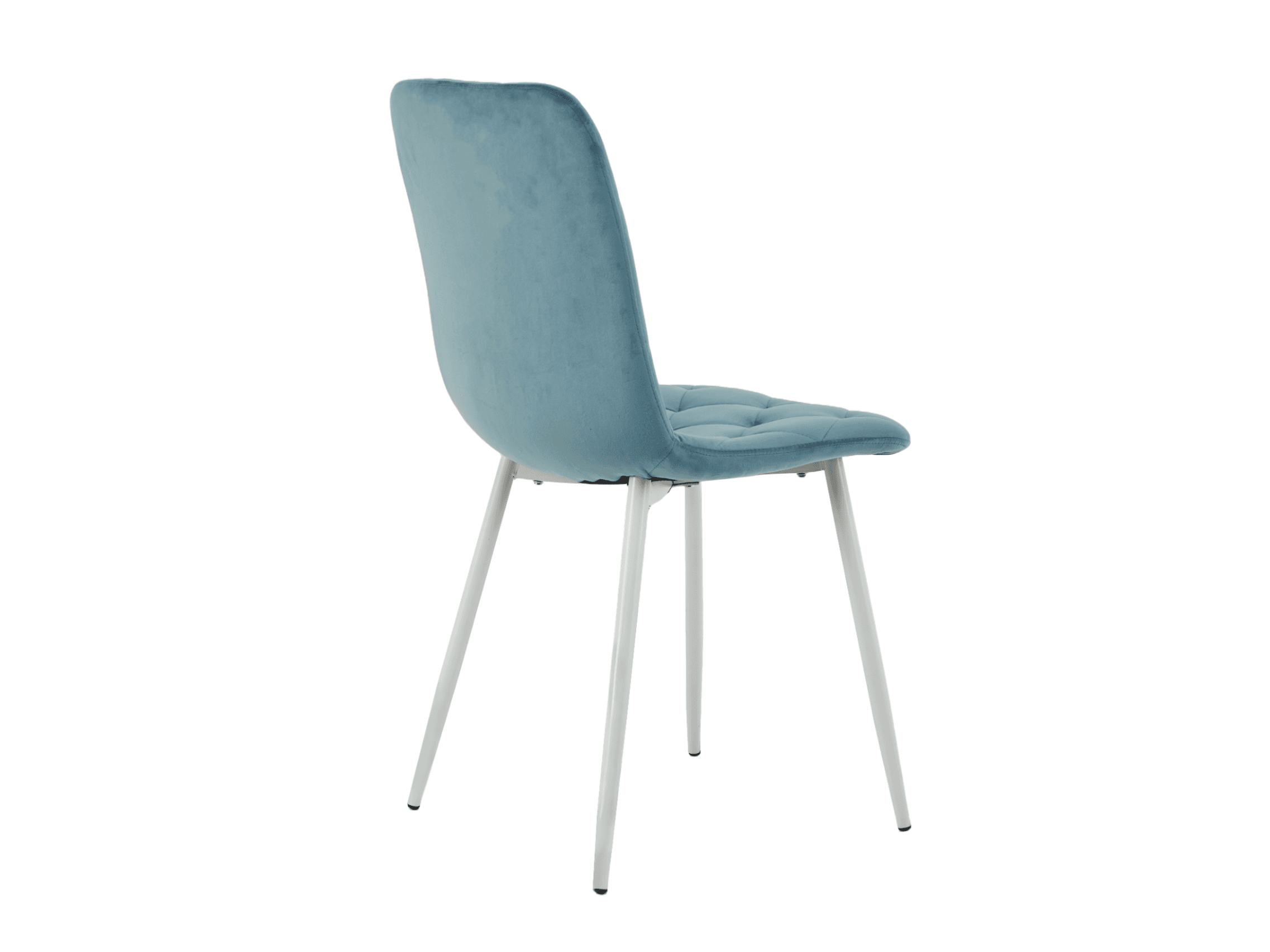 Стілець N-41 блакитний топаз велюр + білий 3