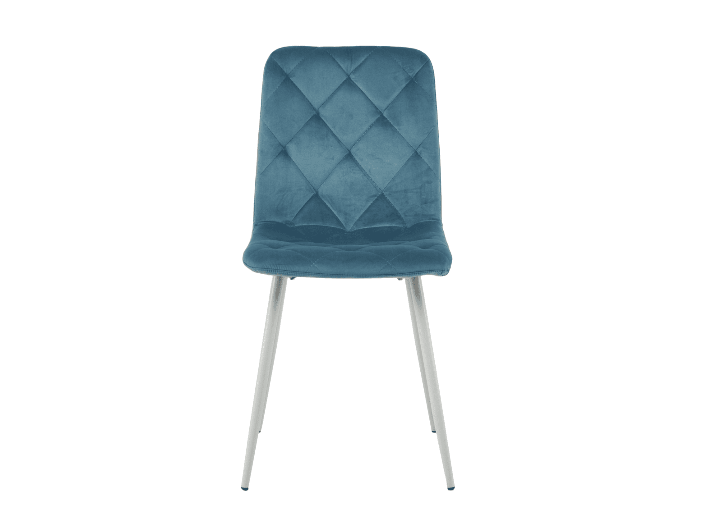Стілець N-41 блакитний топаз велюр + білий 5