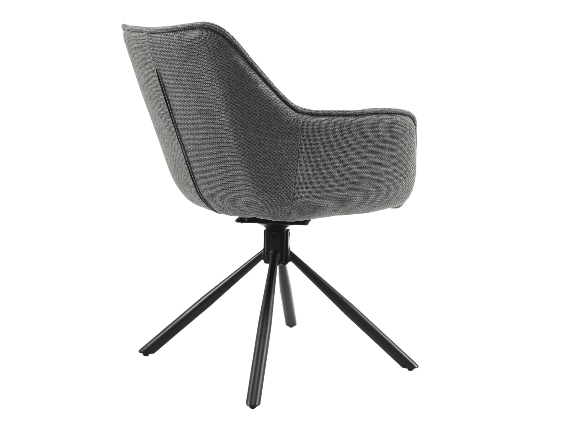 Стілець поворотний R-69 сірий + чорний 3