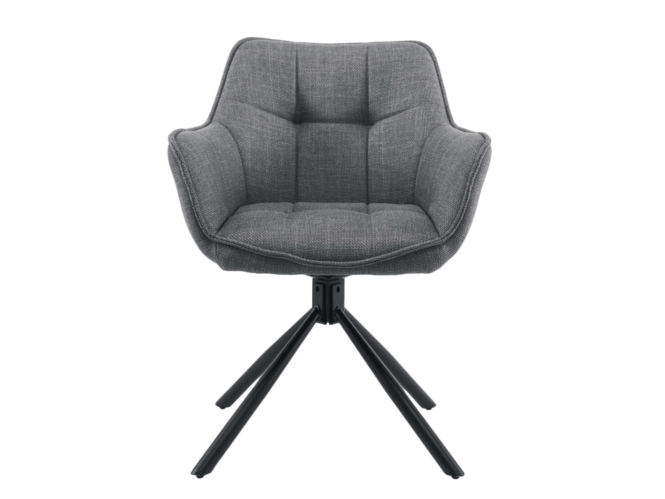 Стілець поворотний R-69 сірий + чорний 5