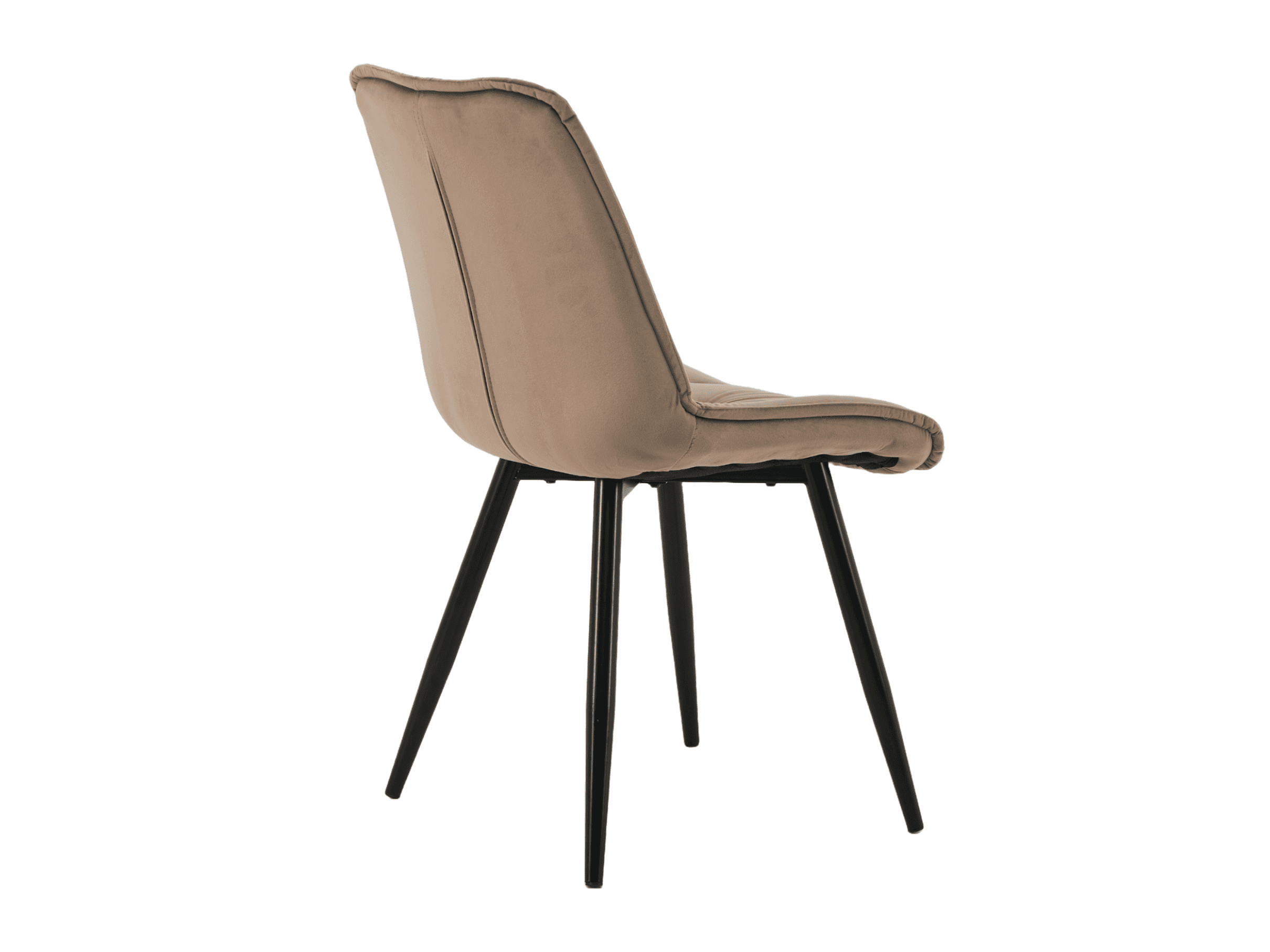 Стілець M-48 капучино велюр + чорний 3