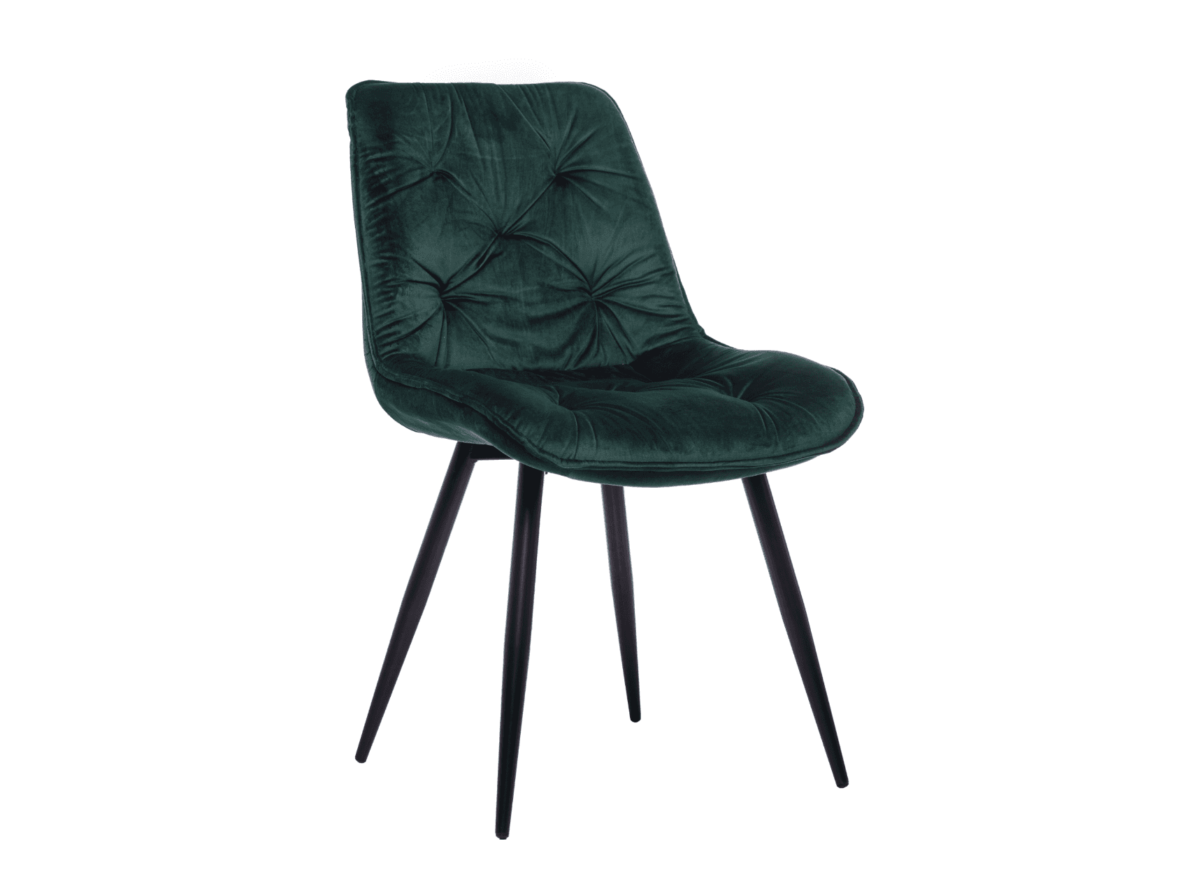 Стілець M-48 смарагдовий велюр + чорний
