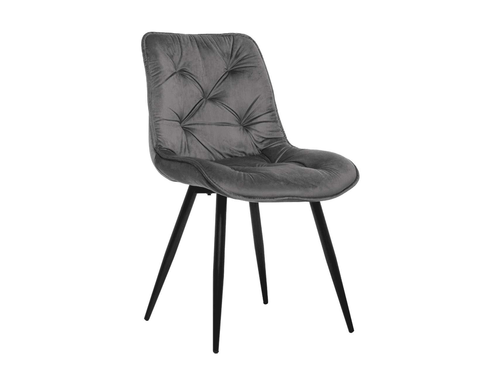 Стілець M-48 сірий велюр + чорний