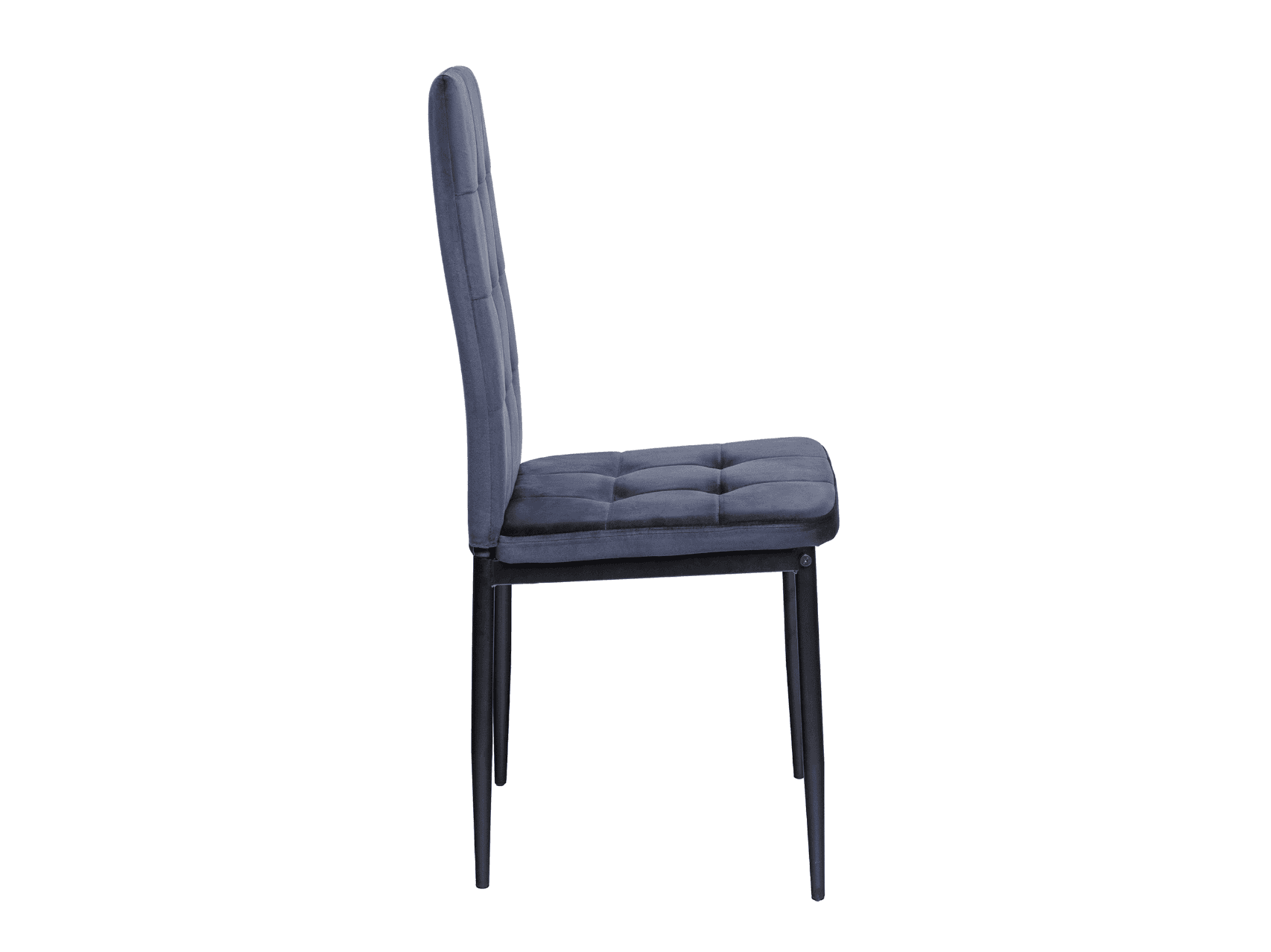 Стілець N-66-2 індіго велюр + чорний 2