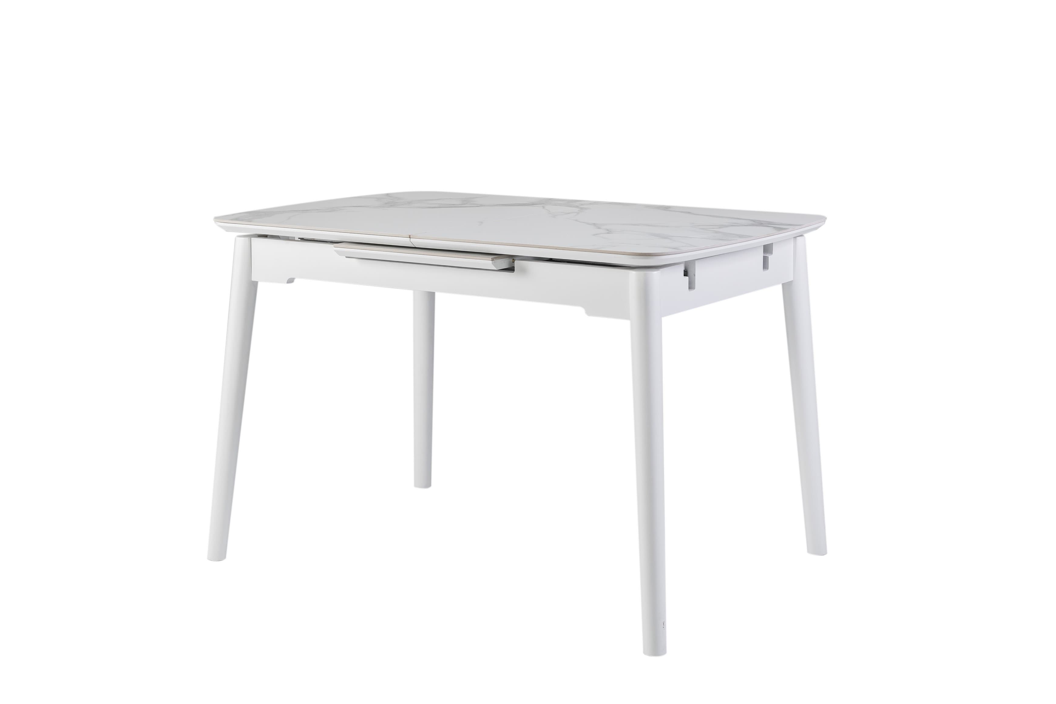 Керамічний стіл  TM-76 вайт клауд + білий 10