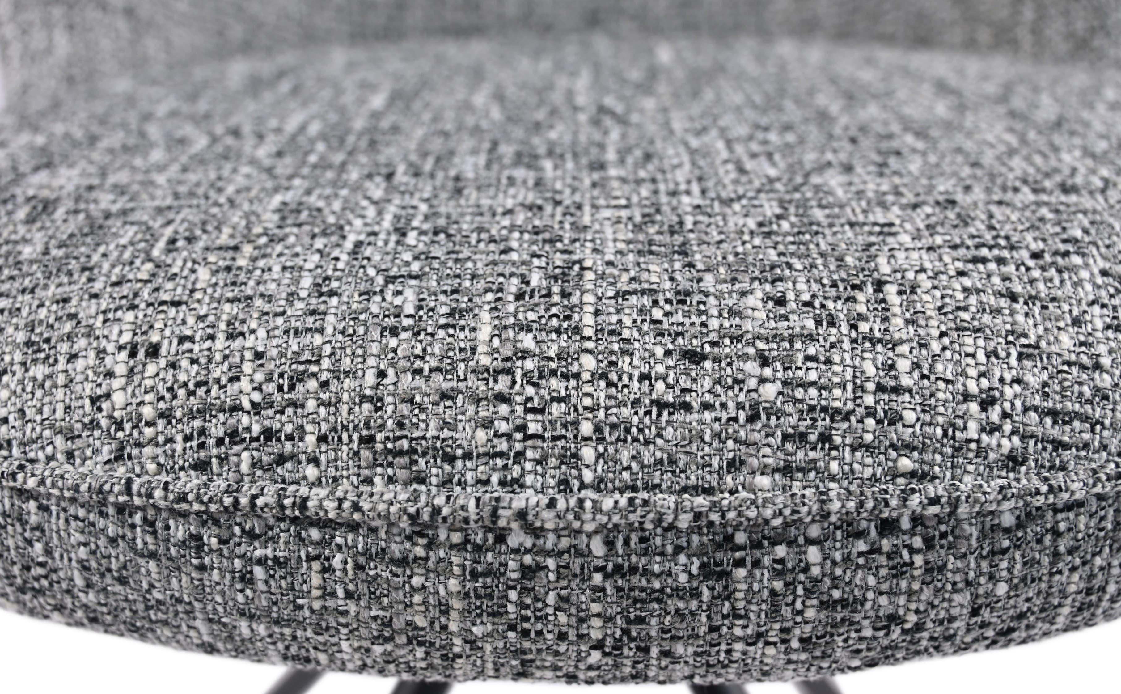 Стілець поворотний R-160 графітовий твід + чорний 7