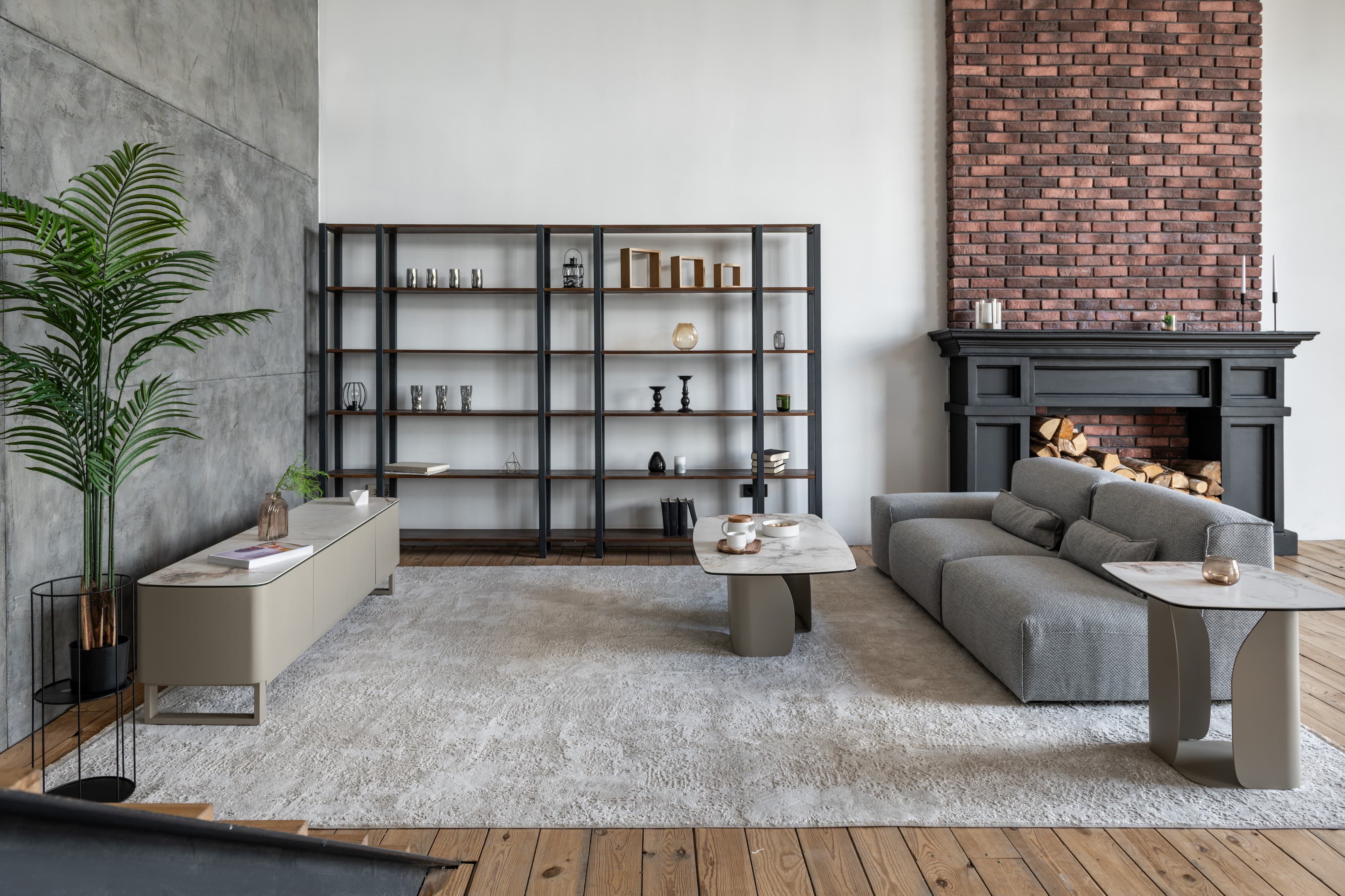 ТВ-тумба "Крістіано" аврора голд + бежевий 5