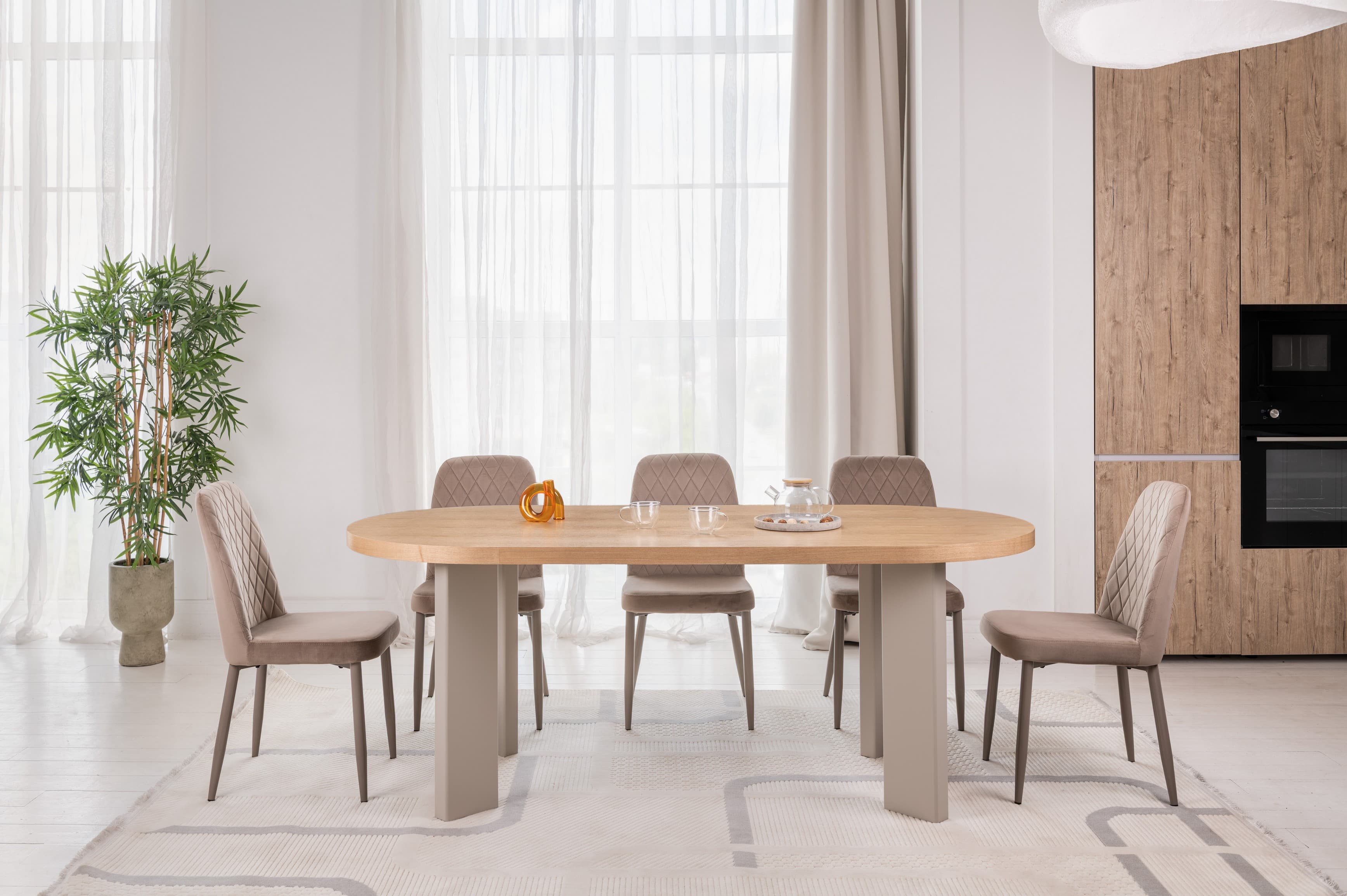 Стілець N-44 капучино велюр + капучино 10