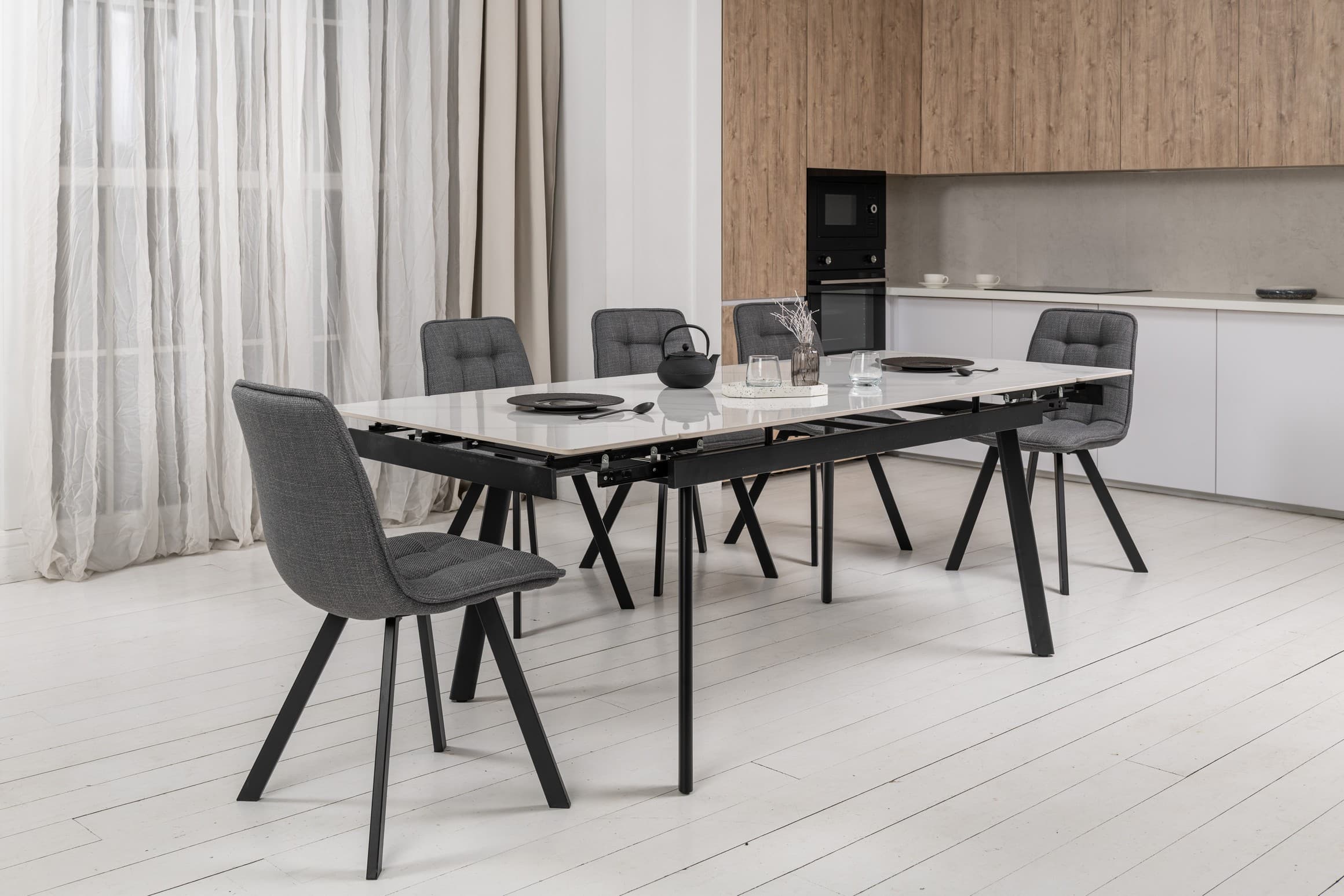 Стілець M-70 сірий + чорний 10