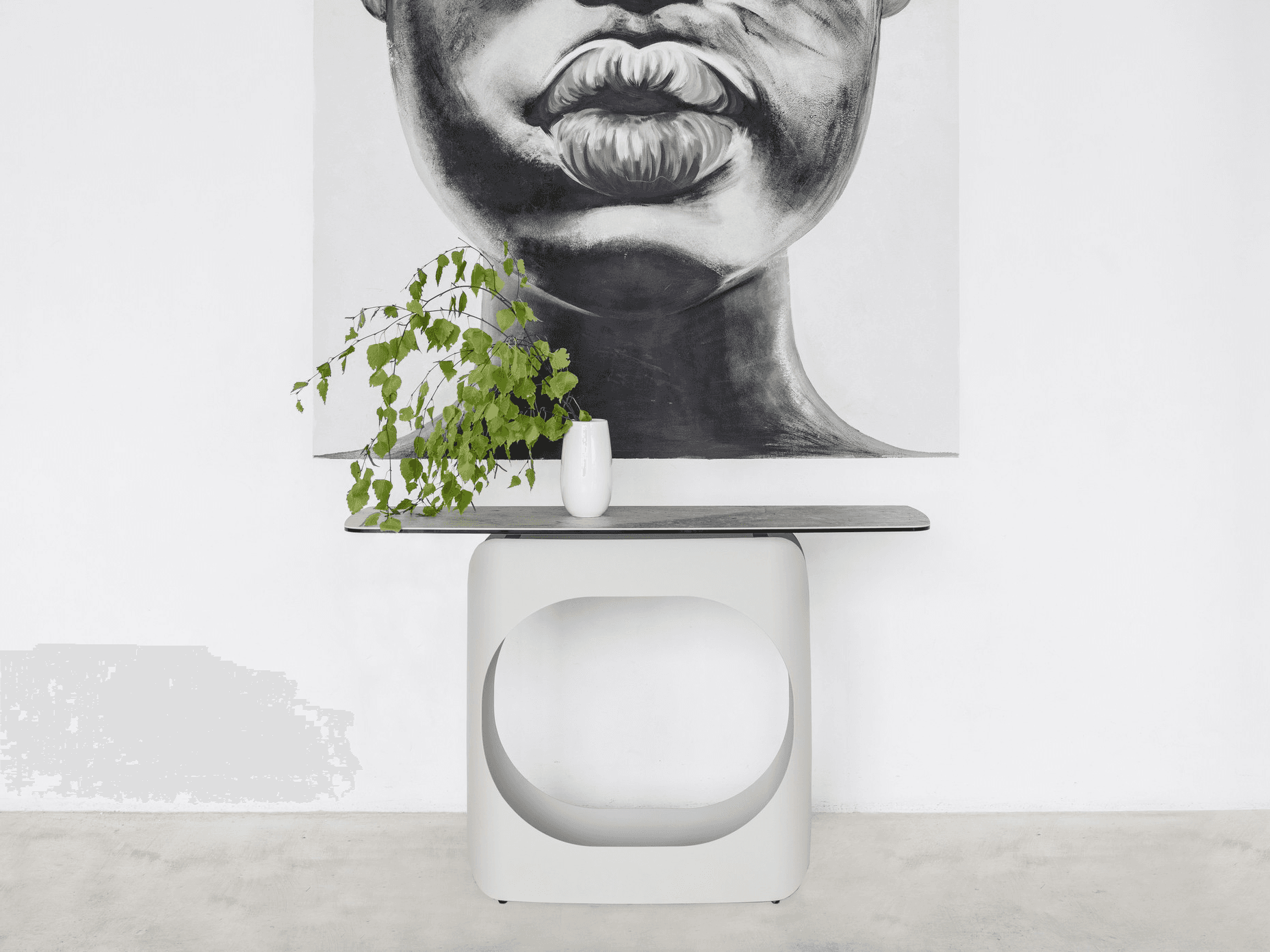 Консоль "Арно" сілвер рівер + айворі