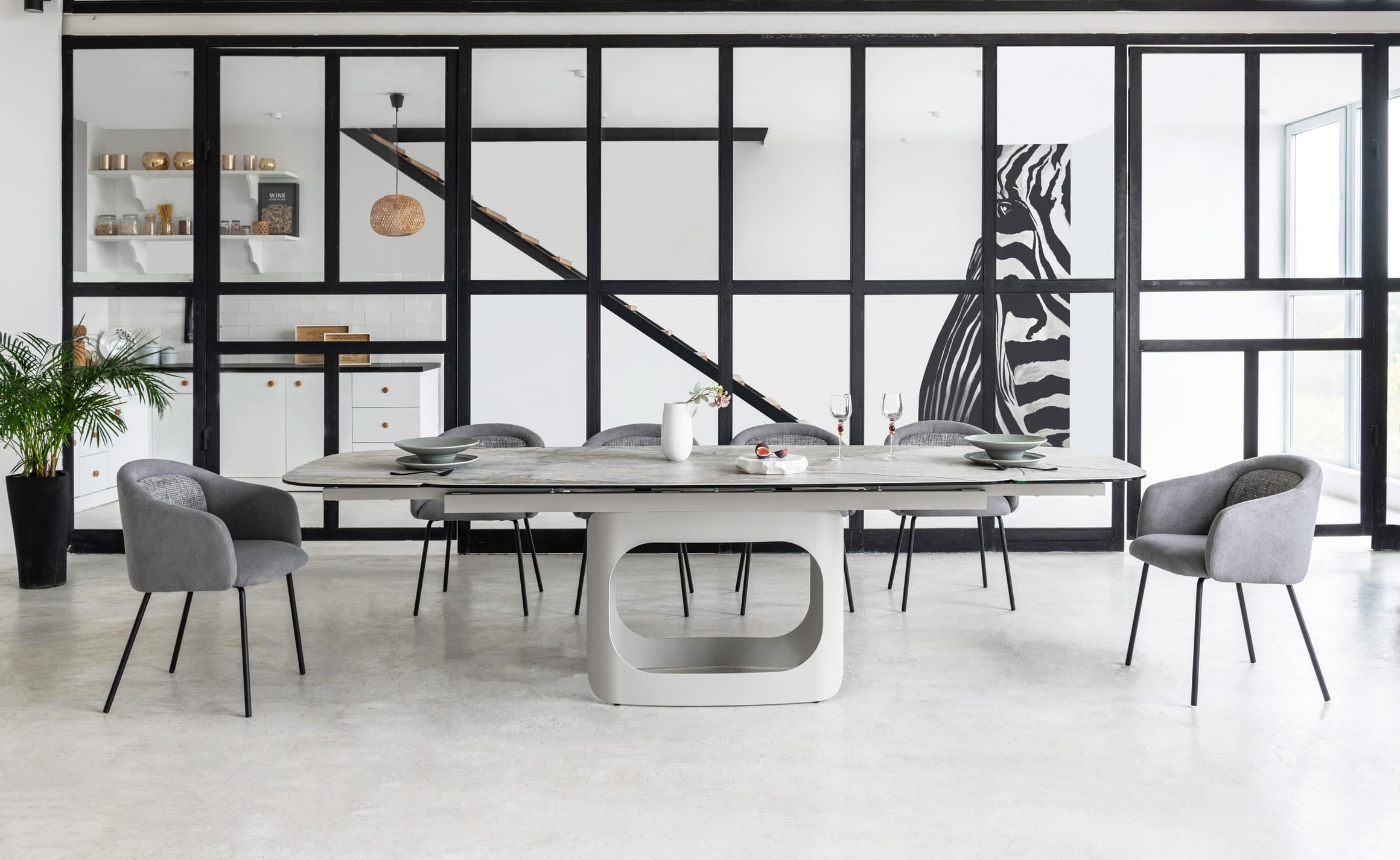 Керамічний стіл Арно TML-1310 сілвер рівер + айворі 6