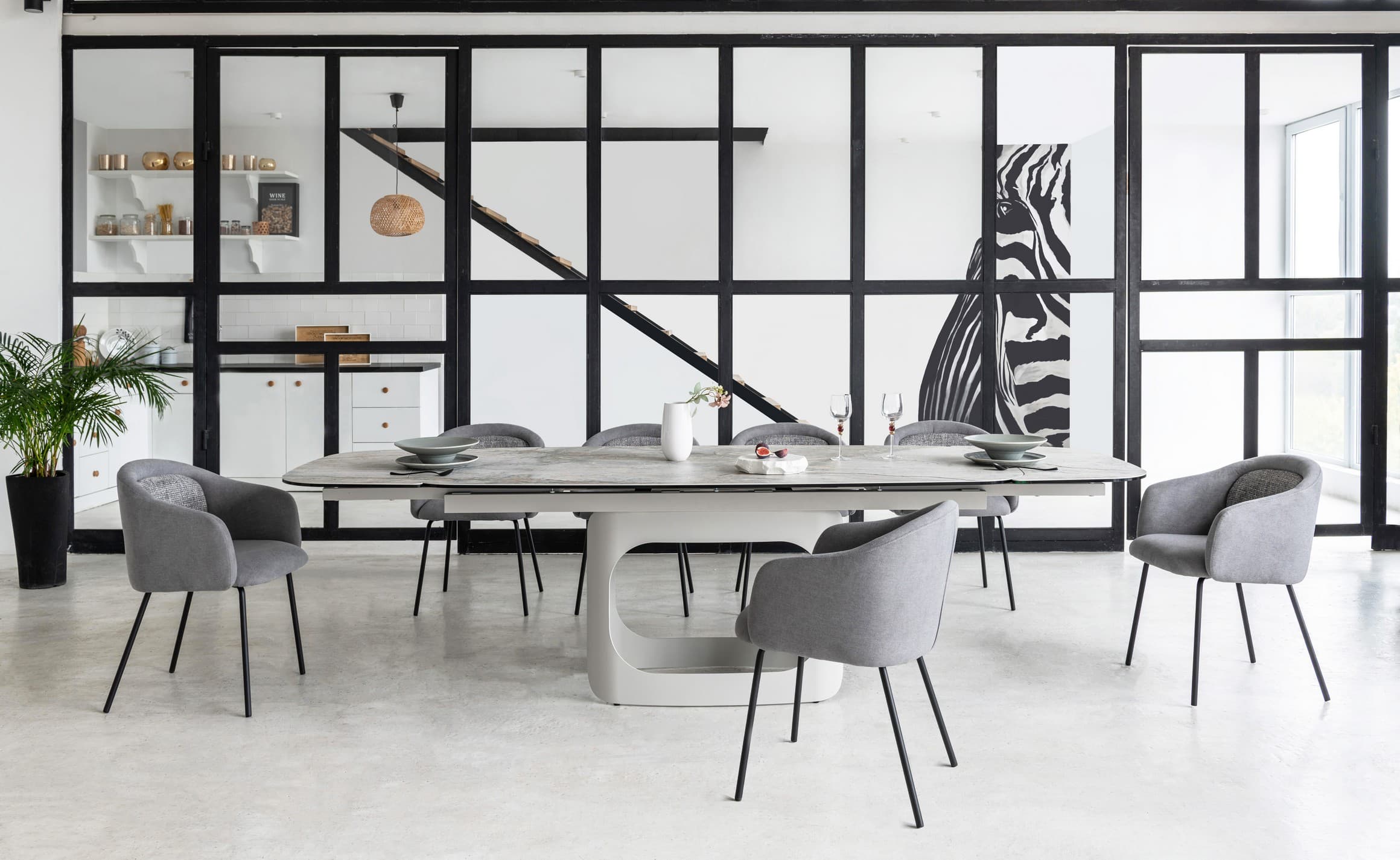 Керамічний стіл Арно TML-1310 сілвер рівер + айворі 7