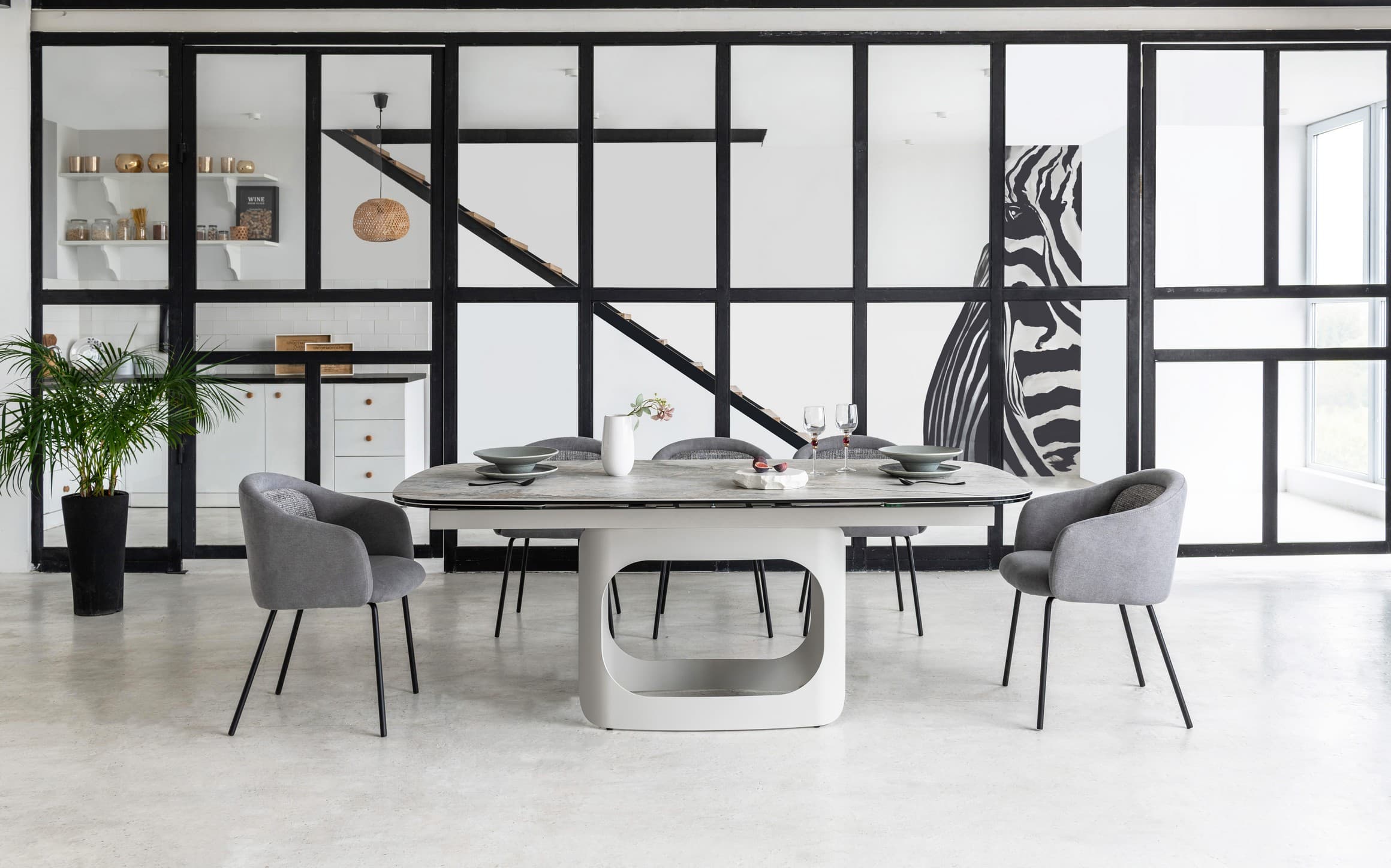 Керамічний стіл Арно TML-1310 сілвер рівер + айворі 5