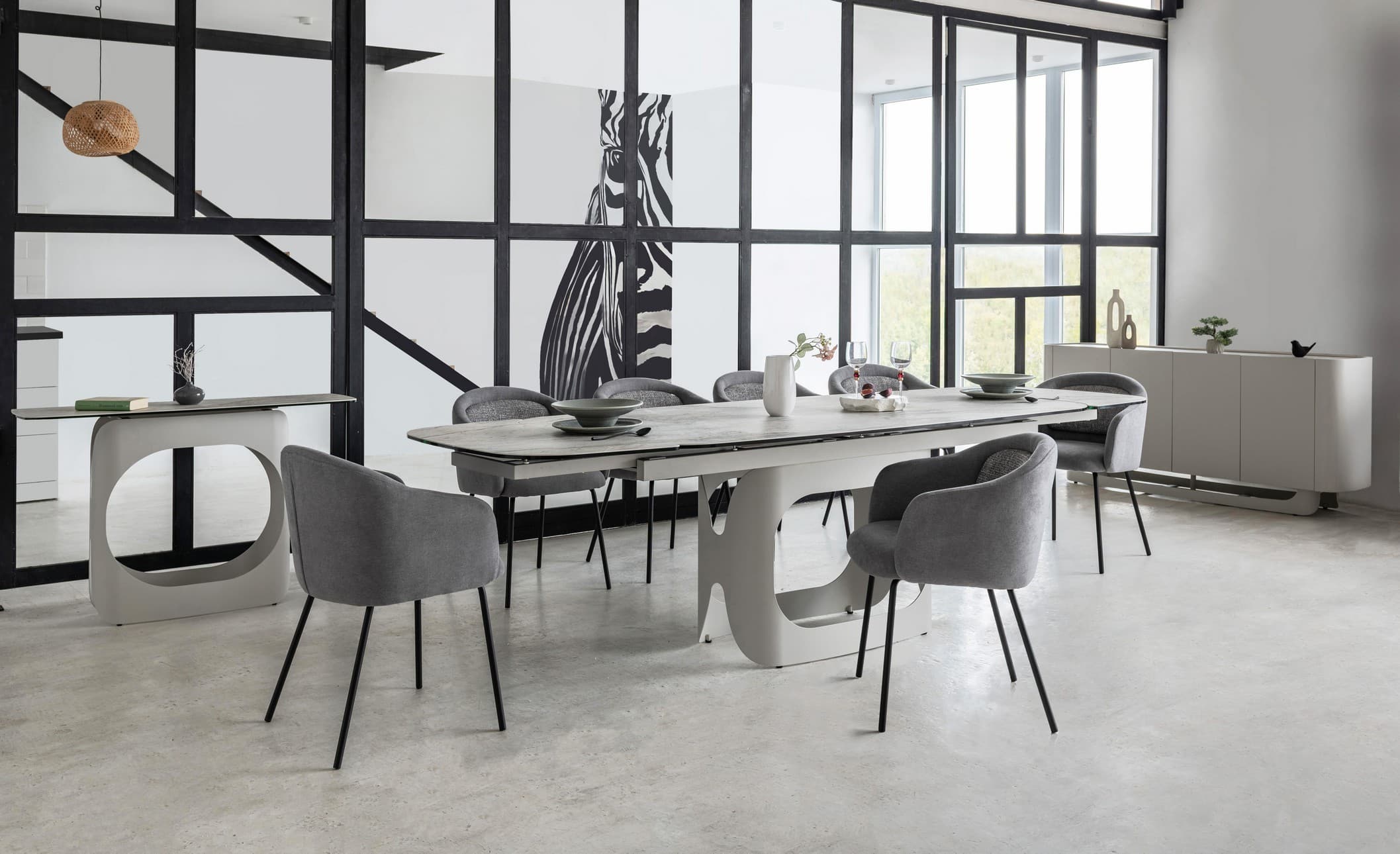 Керамічний стіл Арно TML-1310 сілвер рівер + айворі 3