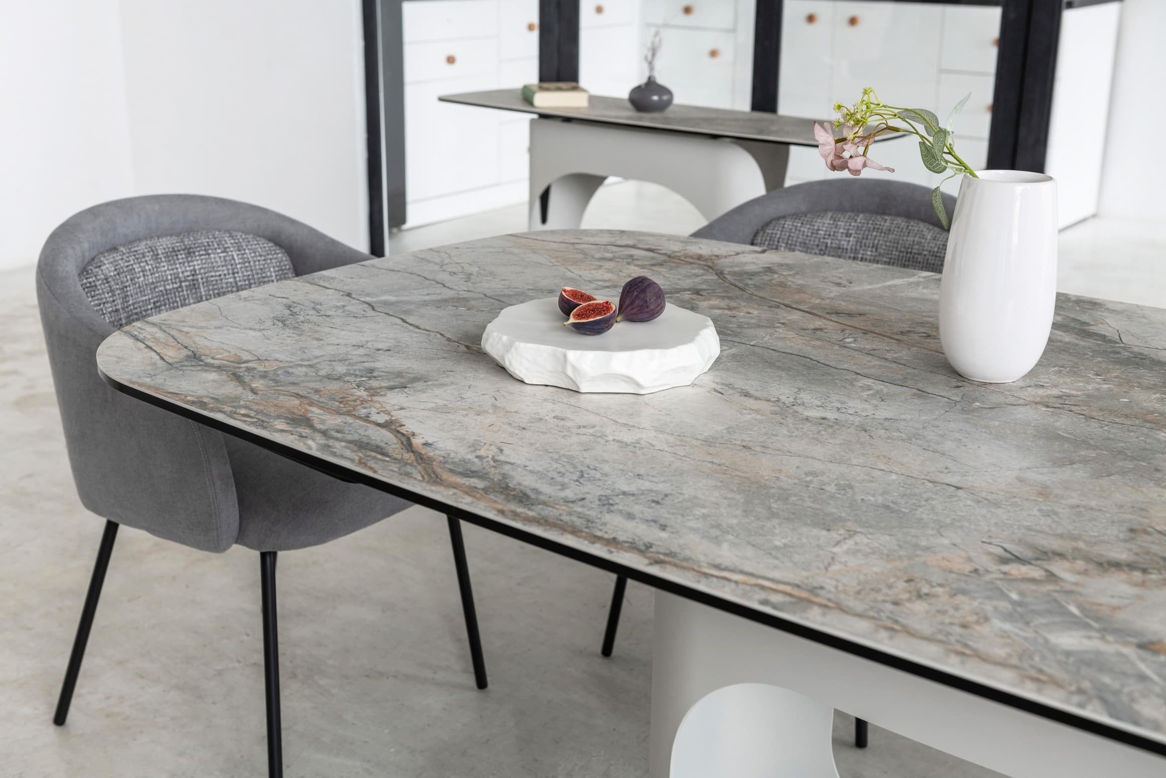 Керамічний стіл Арно TML-1310 сілвер рівер + айворі 9