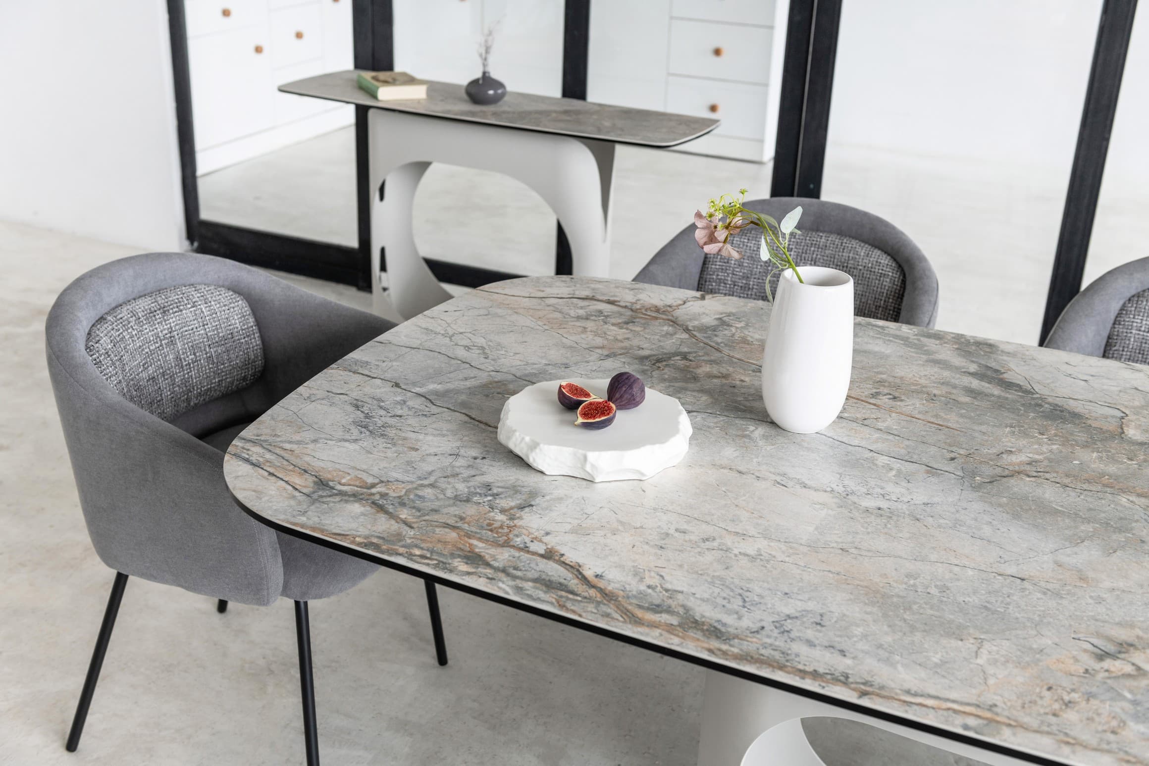 Керамічний стіл Арно TML-1310 сілвер рівер + айворі 10