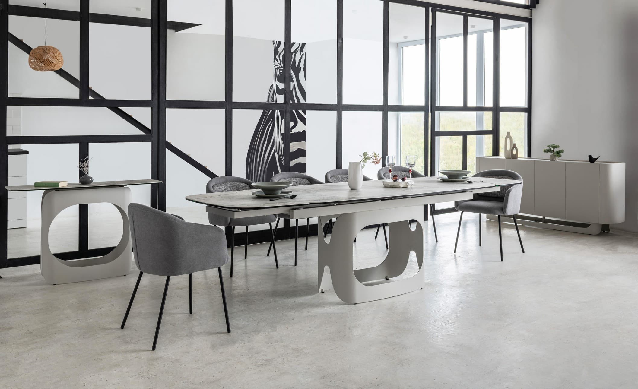 Керамічний стіл Арно TML-1310 сілвер рівер + айворі 2