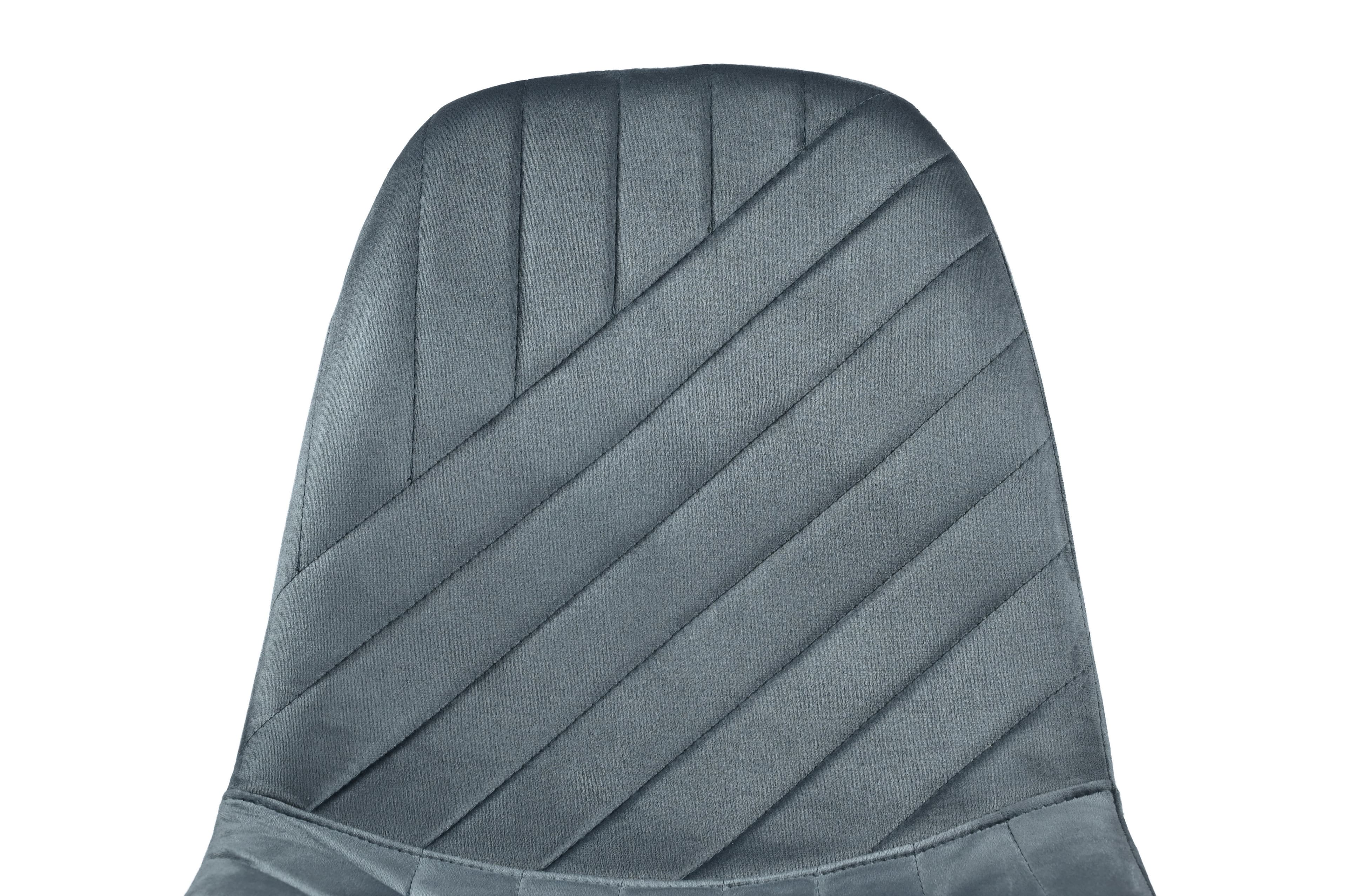 Стілець N-170 сірий велюр + білий 6