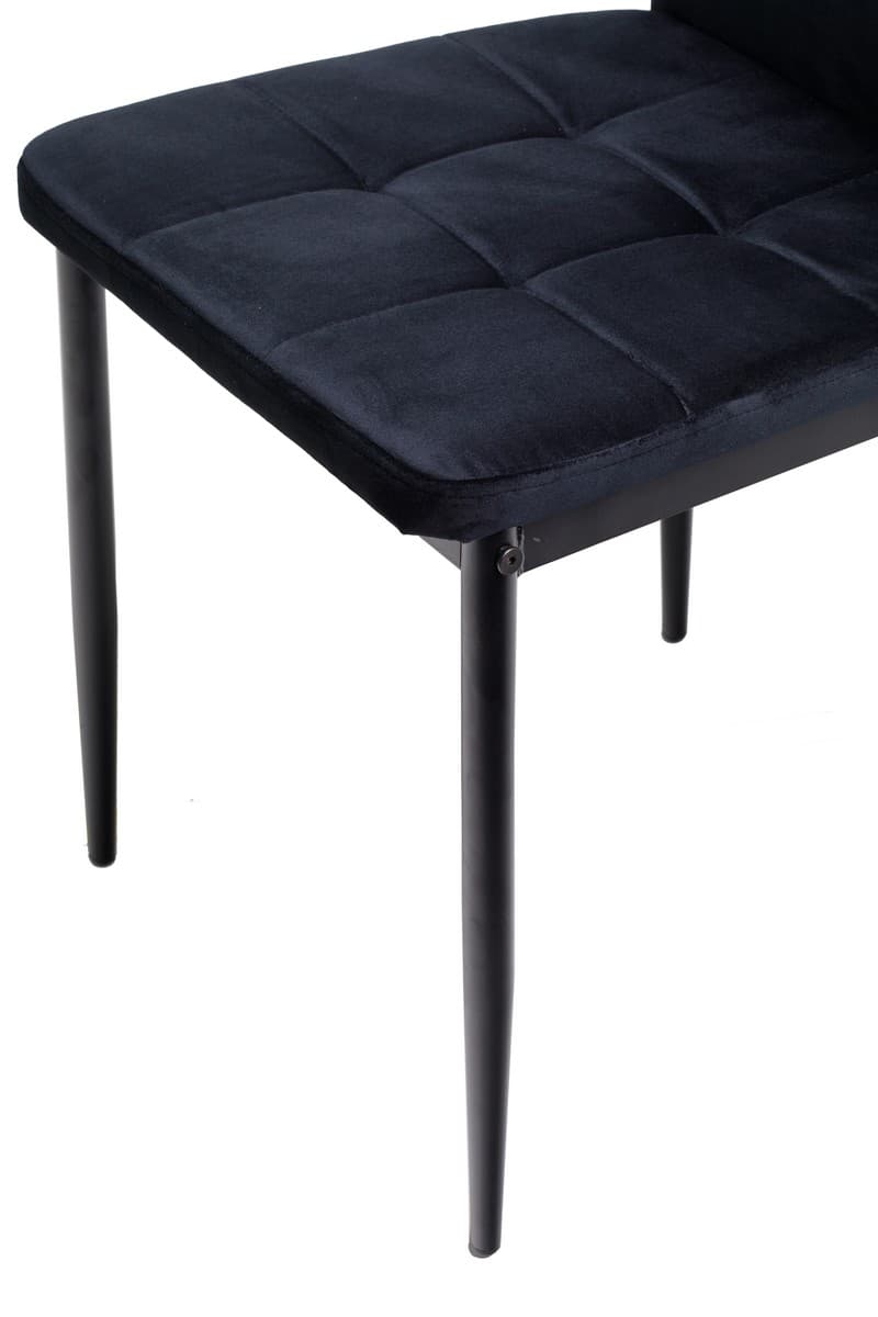 Стілець N-66-2 чорний велюр 8