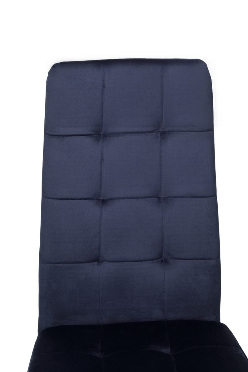 Стілець N-66-2 індіго велюр + чорний 7