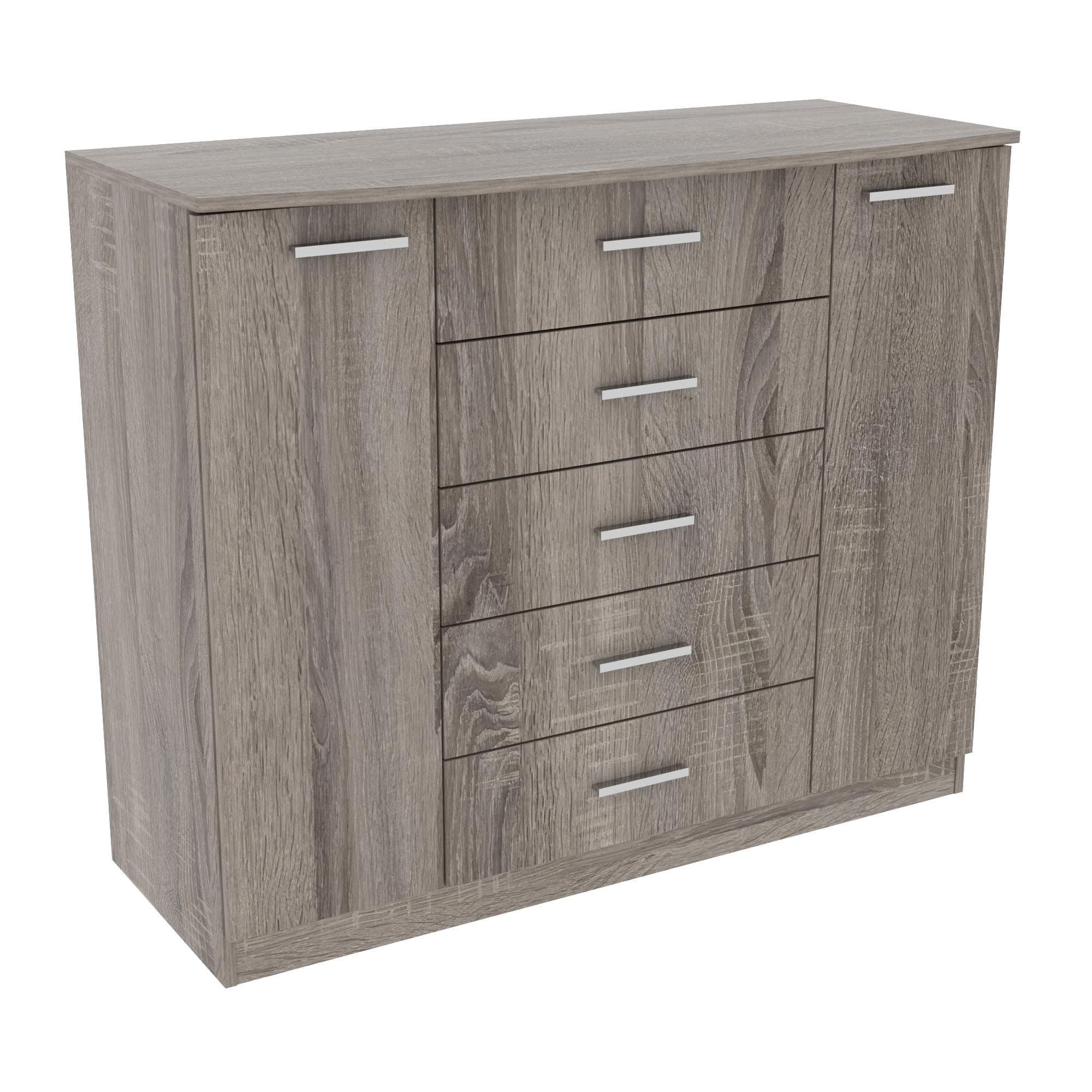 Комод №5, Дуб Сонома Трюфель, 1200/450/1000