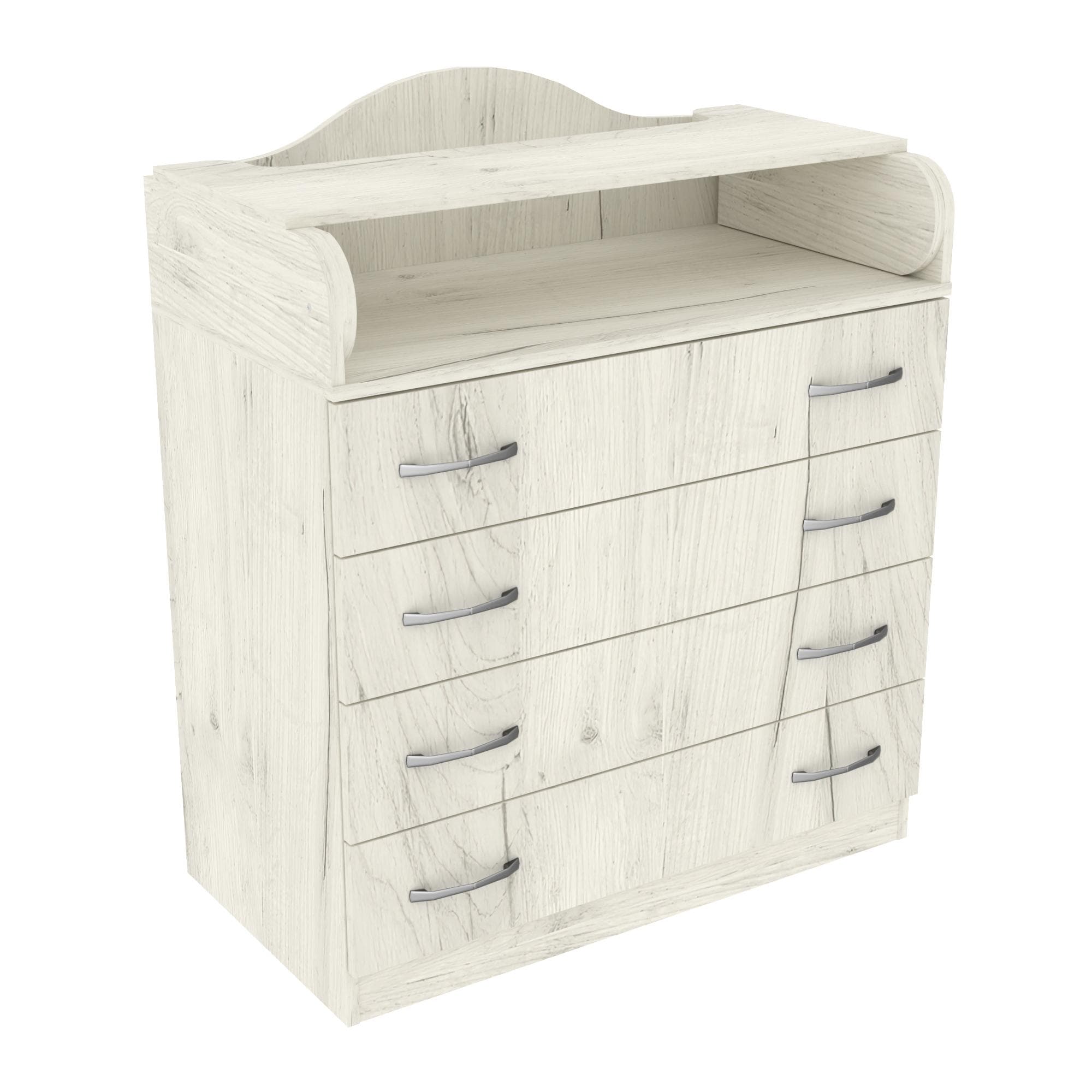 Комод пеленальний №1, Дуб Крафт Білий, 864/465/1020