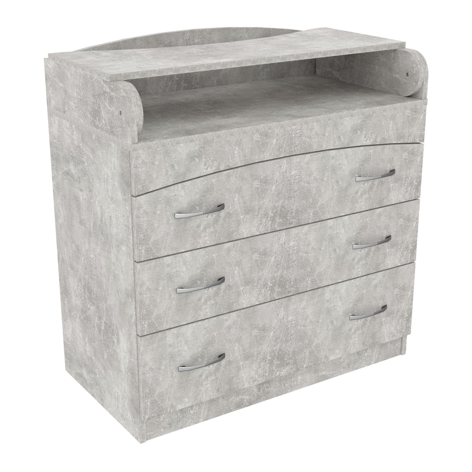 Комод пеленальний №2, Бетон, 864/465/916