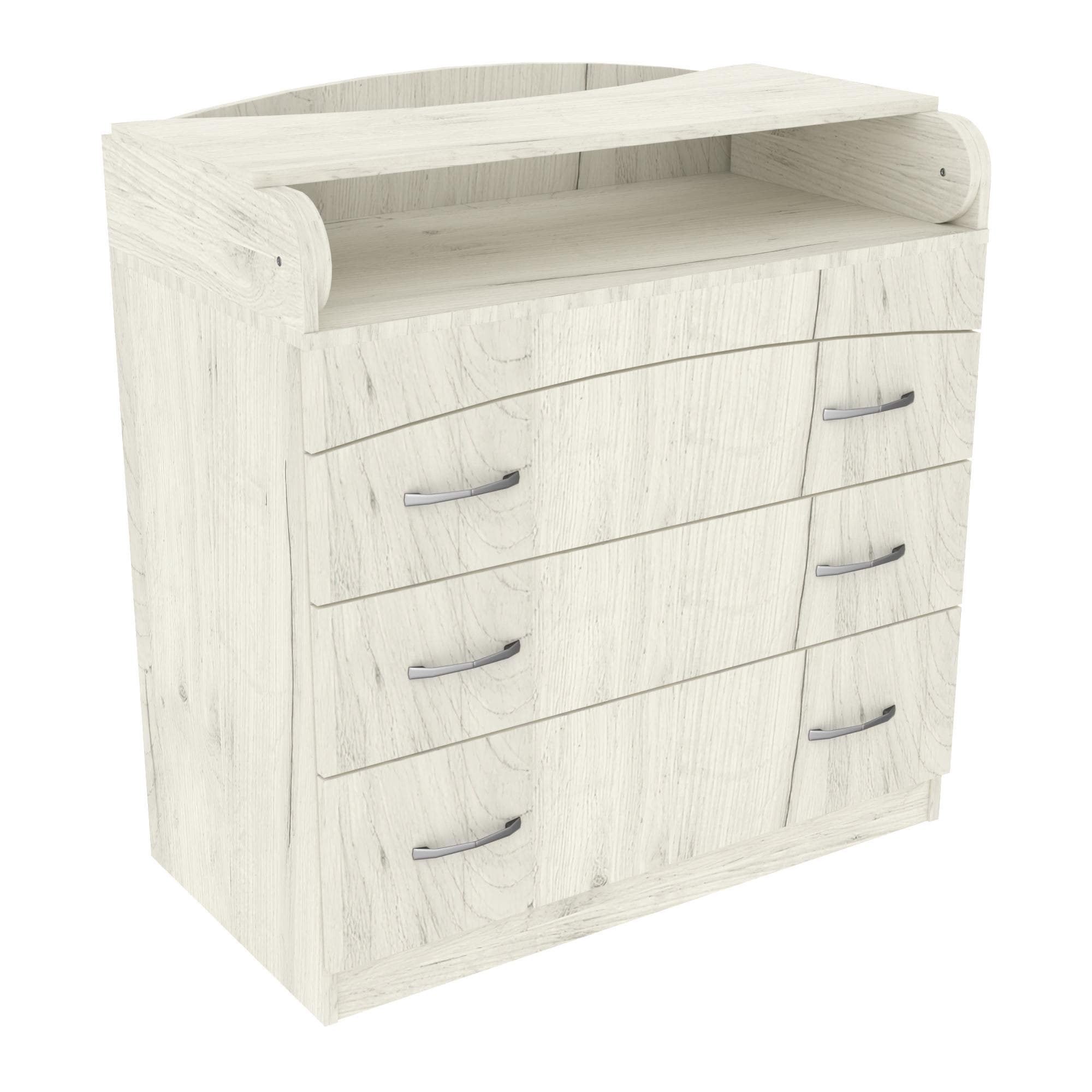 Комод пеленальний №2, Дуб Крафт Білий, 864/465/916