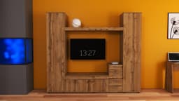 Стінка у вітальню під ТВ Ехо-2, Дуб Аппалачі, 2160х420х1850 2