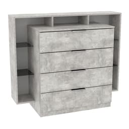 Комод Крістал, Бетон, 1200/450/1000