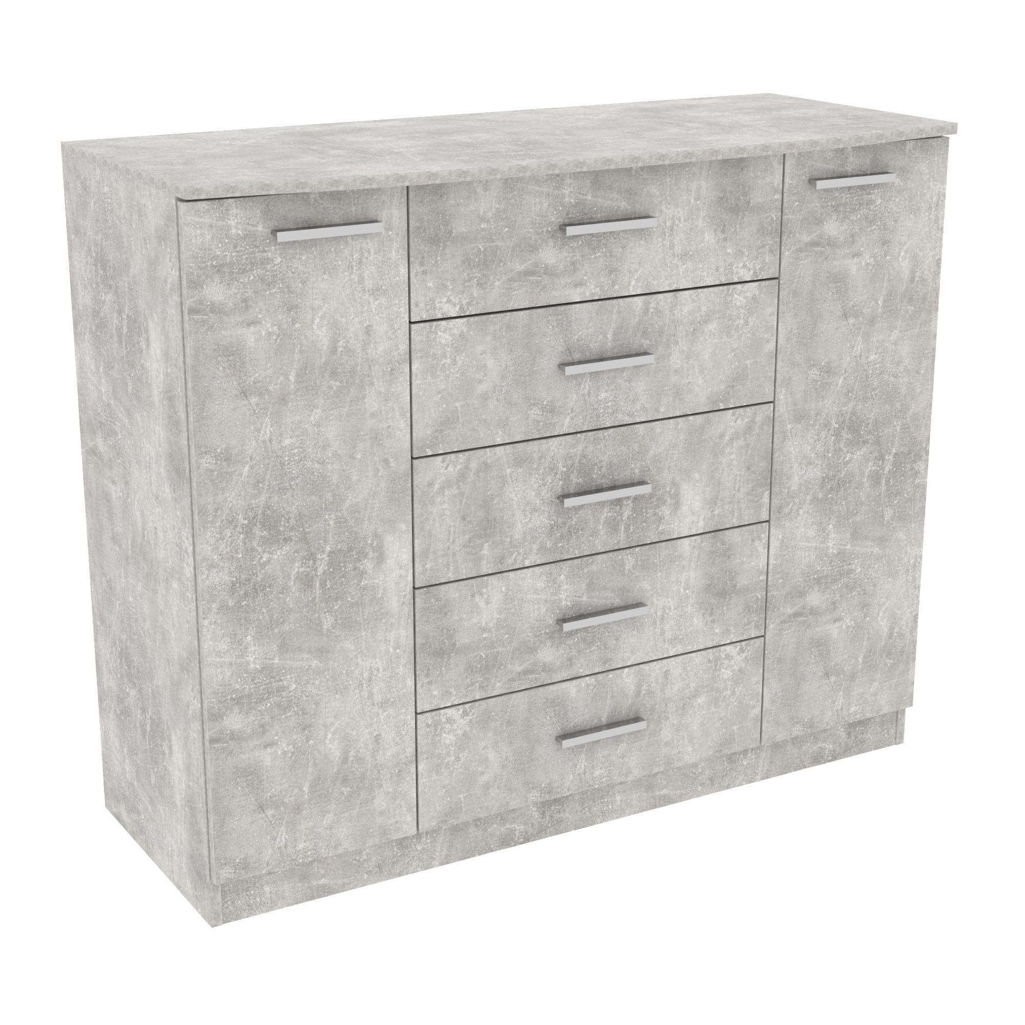 Комод №5, Бетон, 1200/450/1000