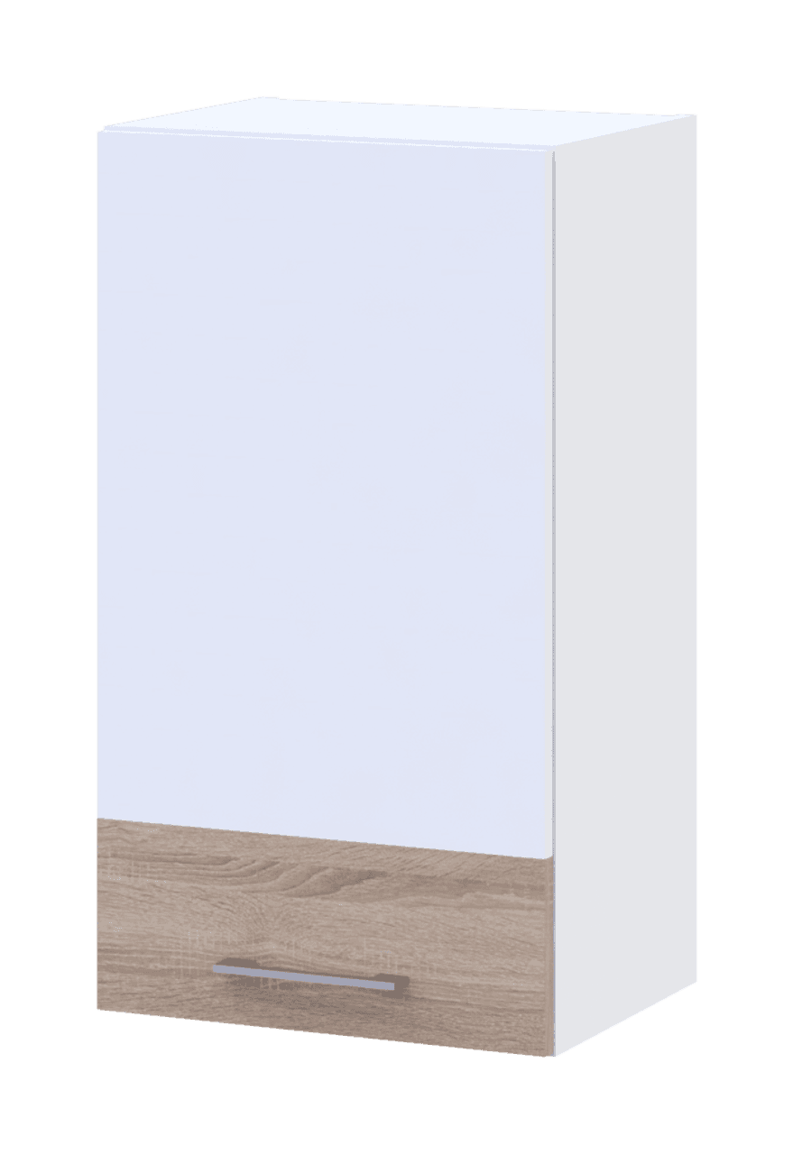 Кухня Doros Лея В72_Ш40 верхня вузька Білий/Дуб Сонома ДСП 40х31.6х72 (81359337.2)