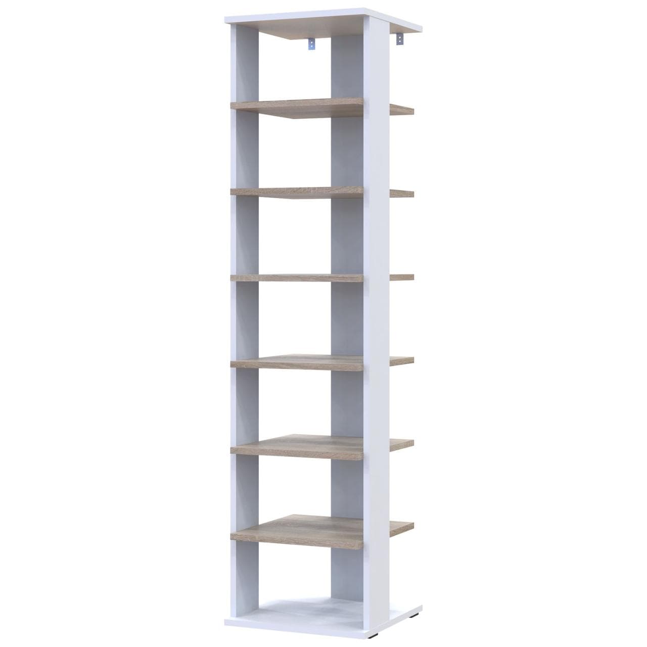 Полиця для взуття Doros Паоло Білий/Дуб Сонома 38.4х38.4х153.4 (41516041)